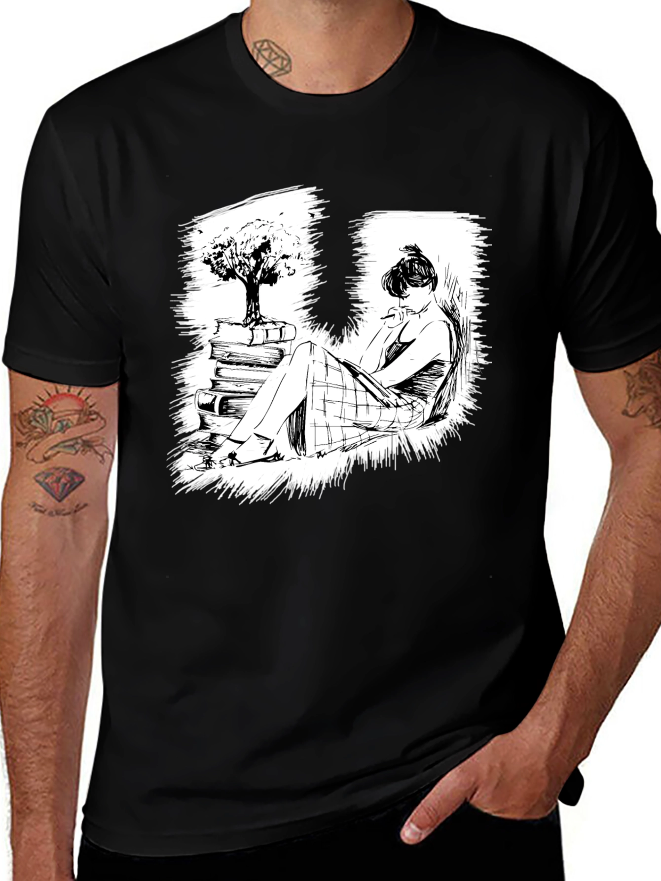 Variant 4 of Reader's Nook Graphic Tee