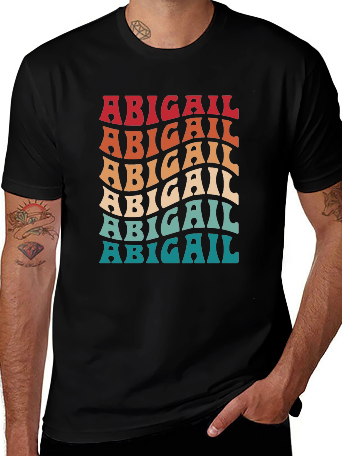 Retro Abigail T-Shirt - Personalized Name Design