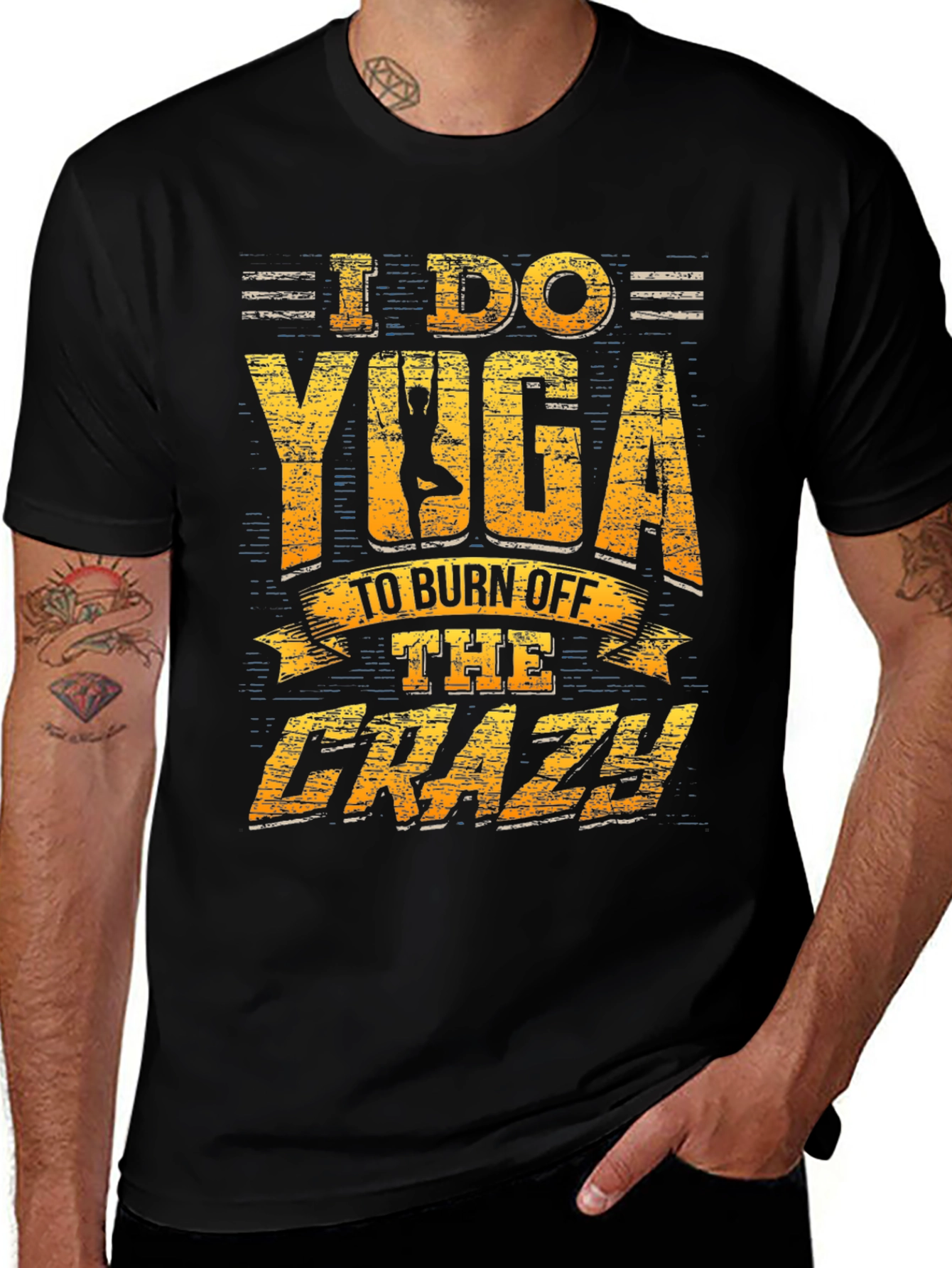 Variant 11 of Yoga Burn Off Crazy Men's T-Shirt