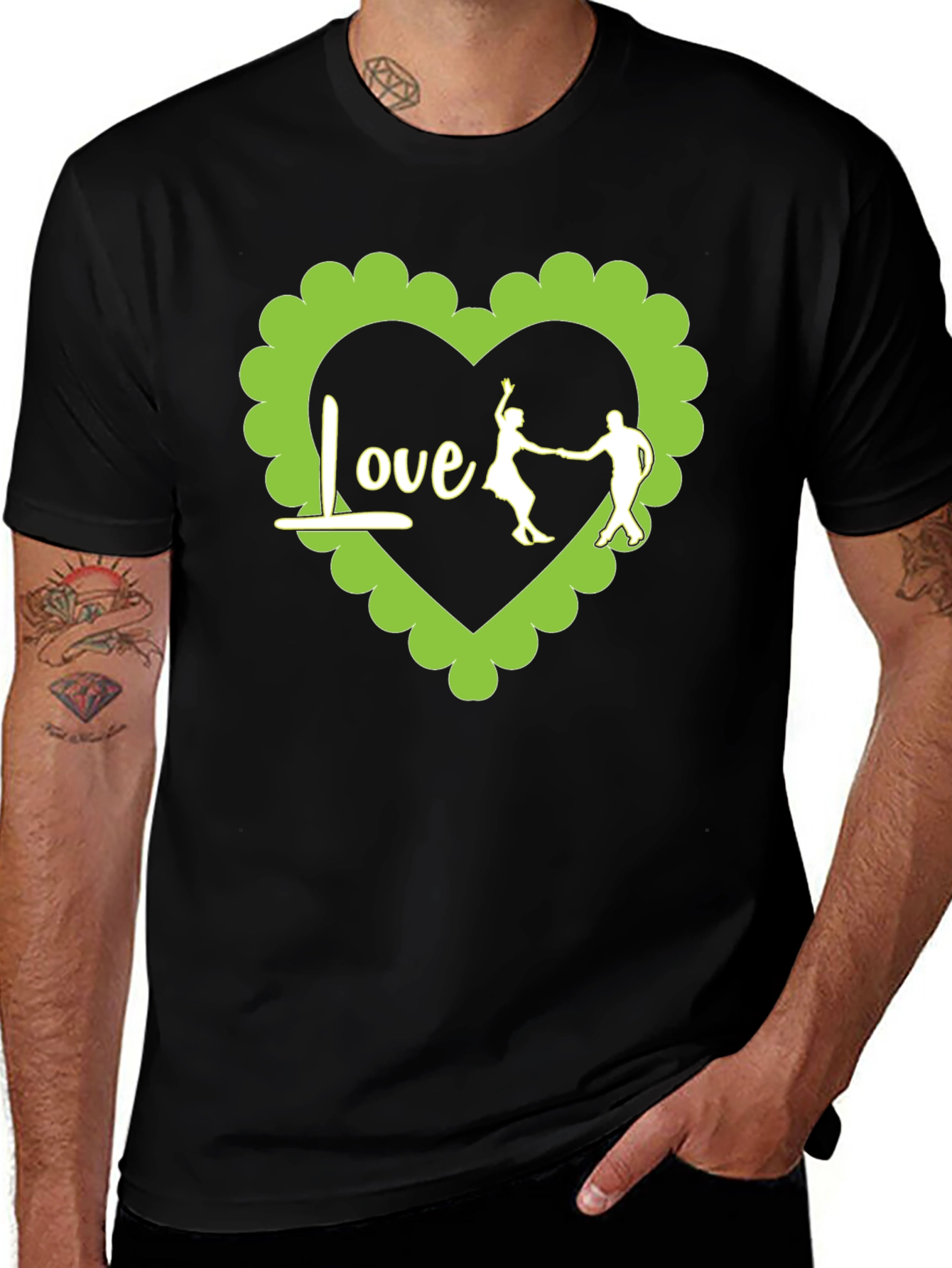 Variant 3 of Love Dancing Heart T-Shirt