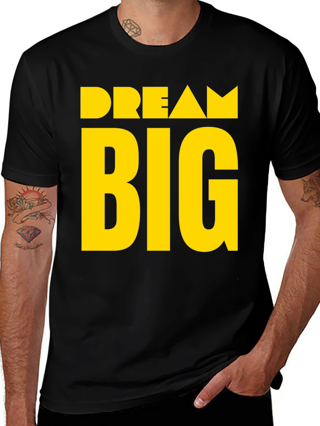 Variant 23 of Dream Big Black Graphic Tee