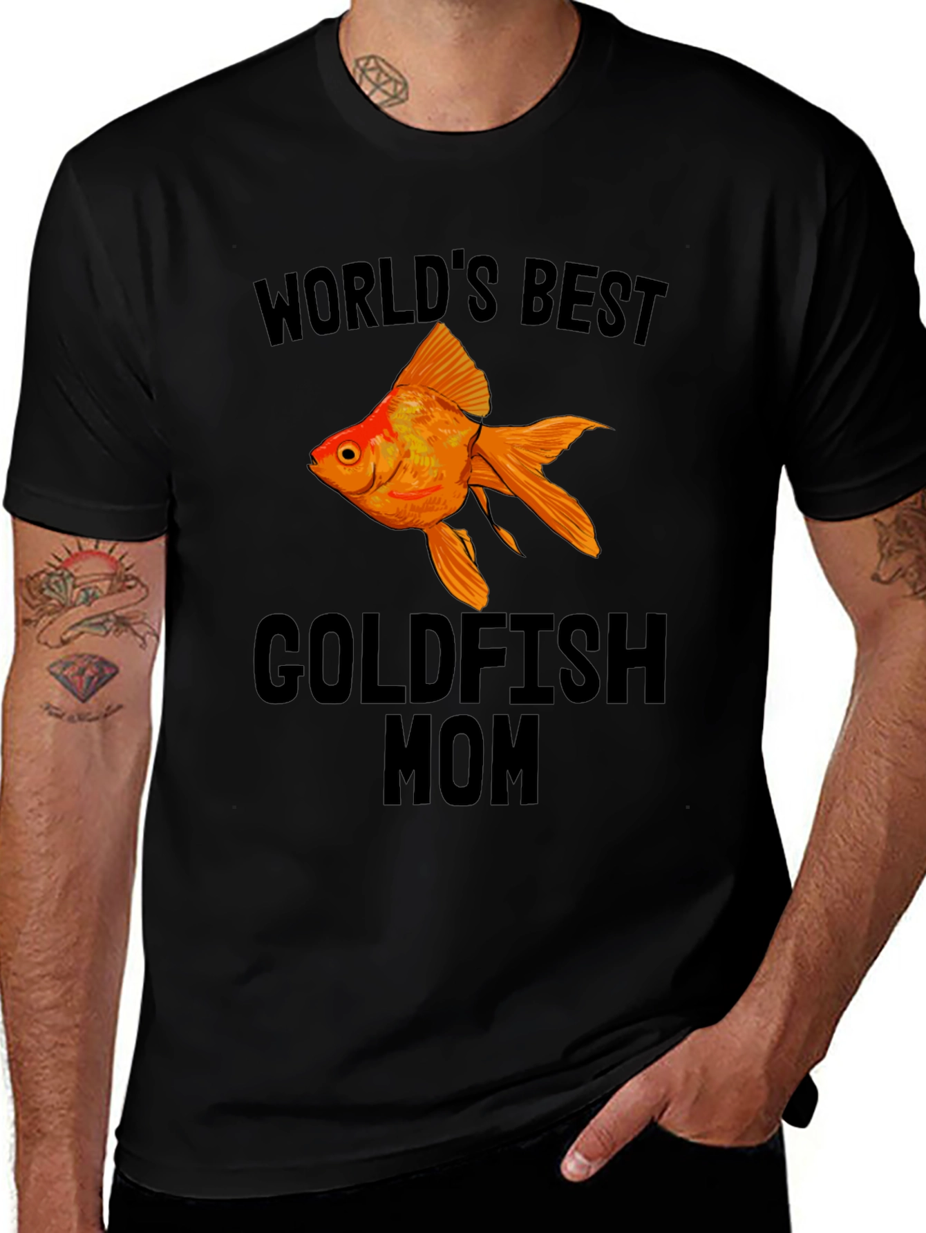 Variant 12 of World's Best Goldfish Mom T-Shirt