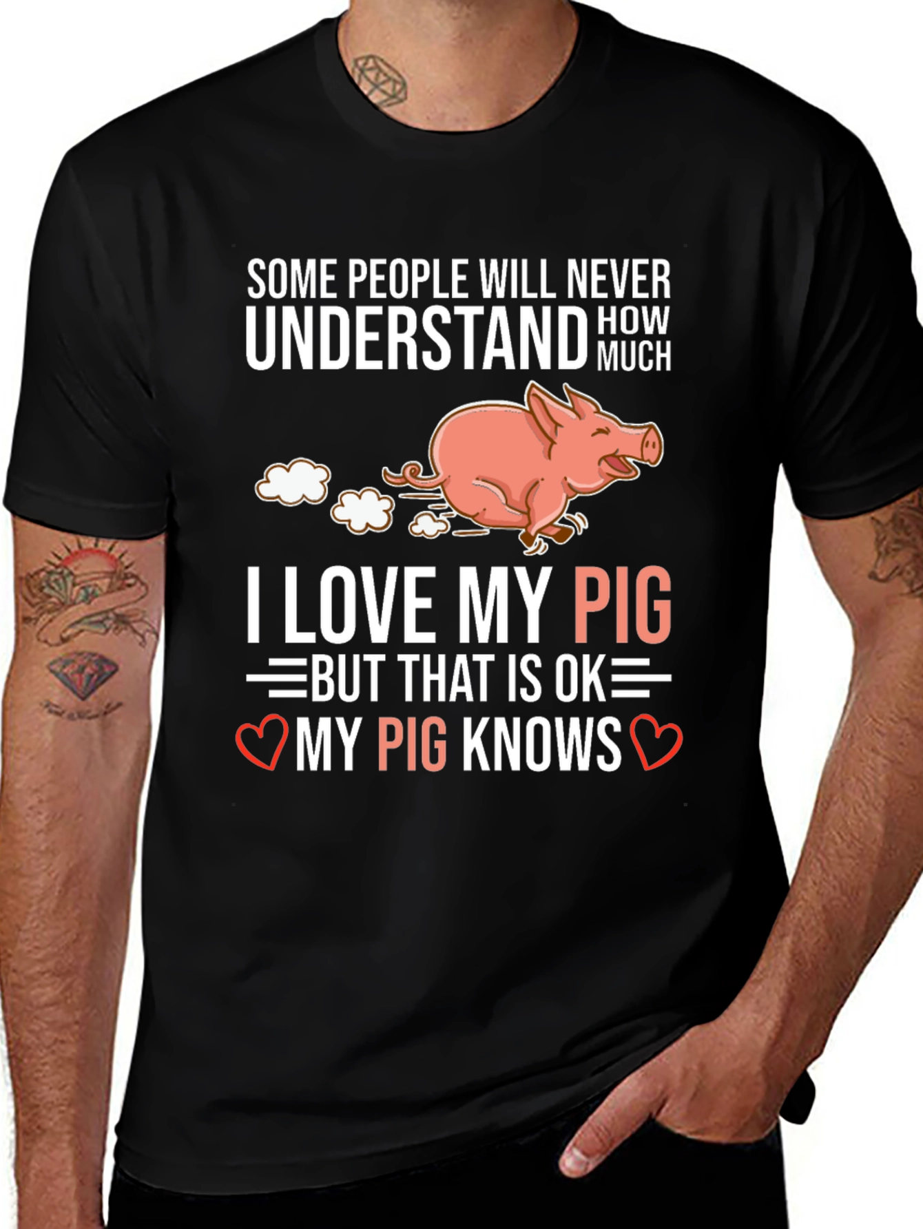 Variant 22 of I Love My Pig T-Shirt Funny Pig Lover Tee