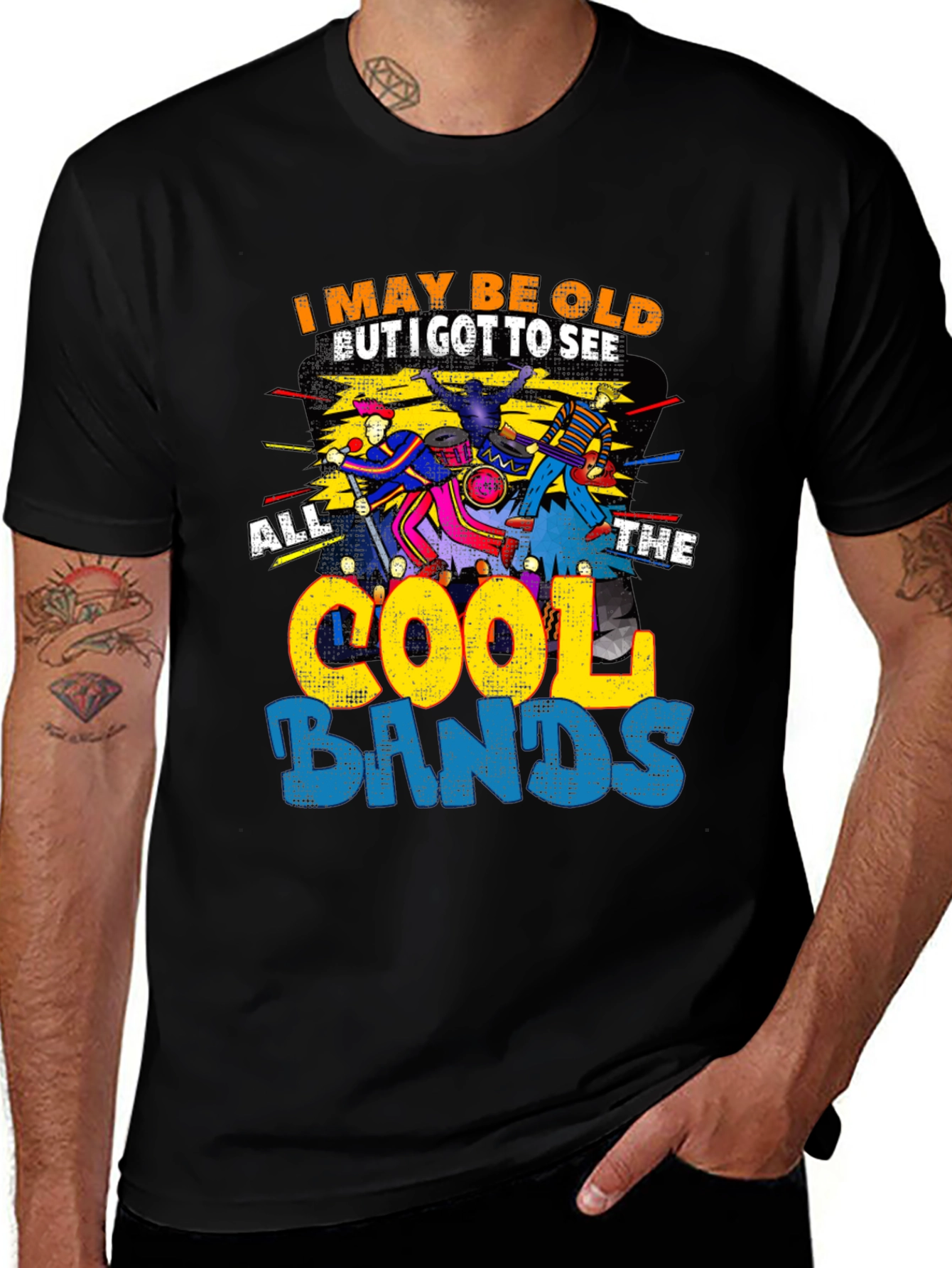 Variant 11 of Cool Bands Graphic Tee - Retro Music Lover T-Shirt