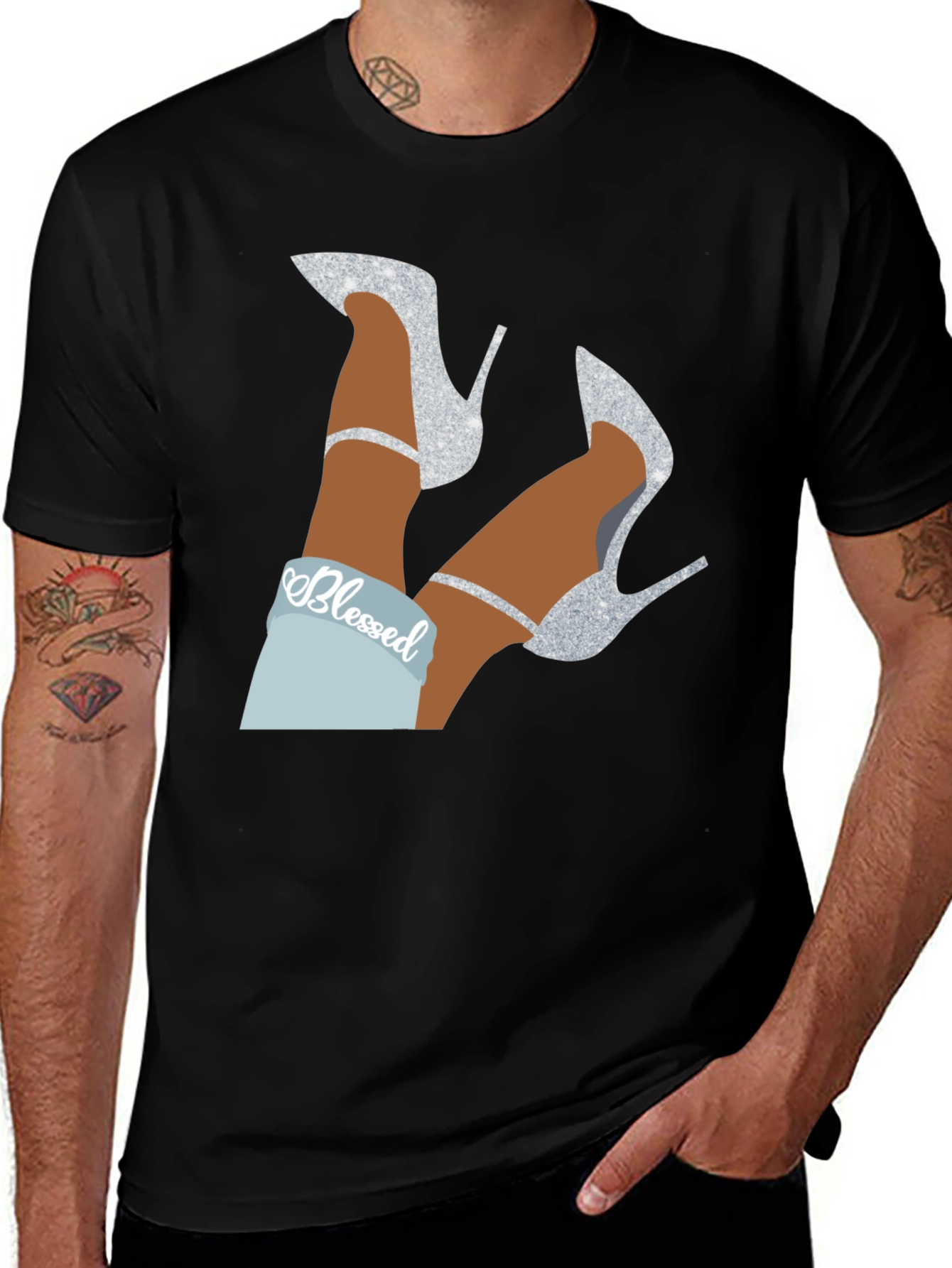 Variant 4 of Blessed High Heels T-Shirt