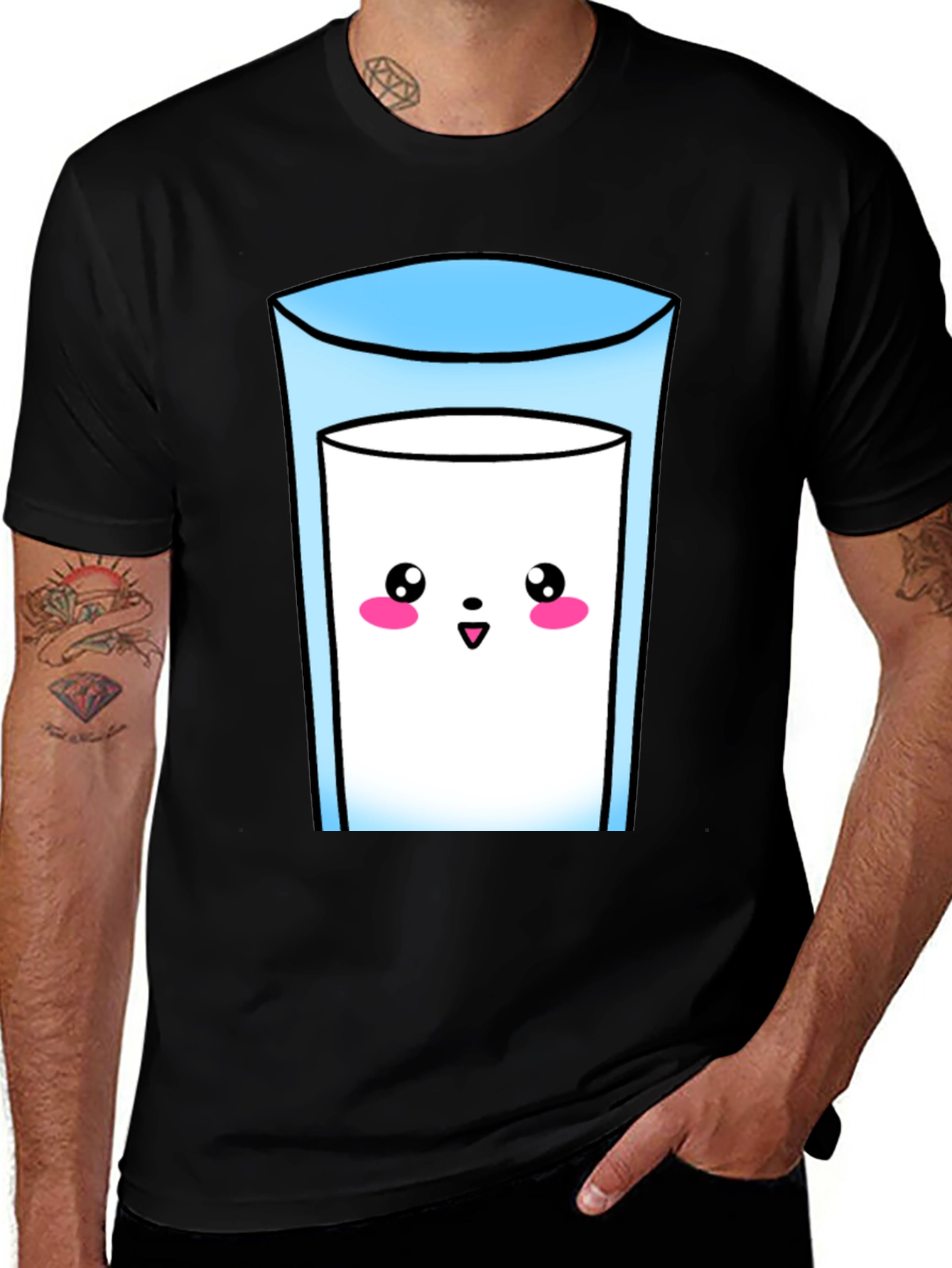 Variant 13 of Cute Kawaii Milk Glass Graphic Tee