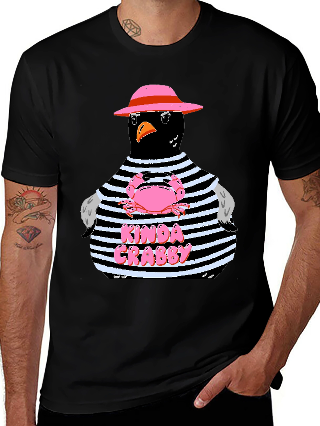 Variant 20 of Kinda Crabby Graphic Tee - Funny Bird Shirt