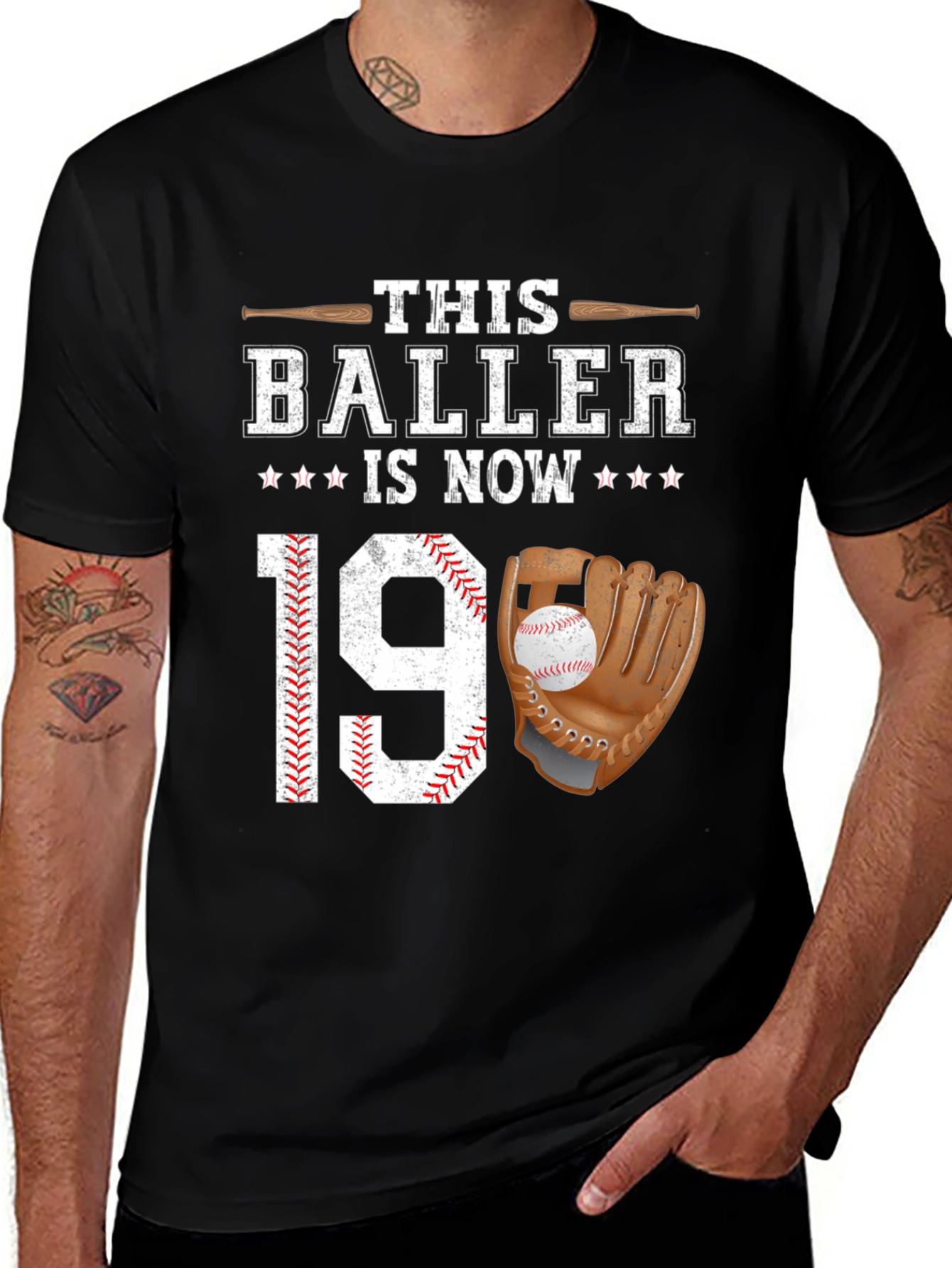 Variant 9 of Baller 19th Birthday T-Shirt Baseball Lover