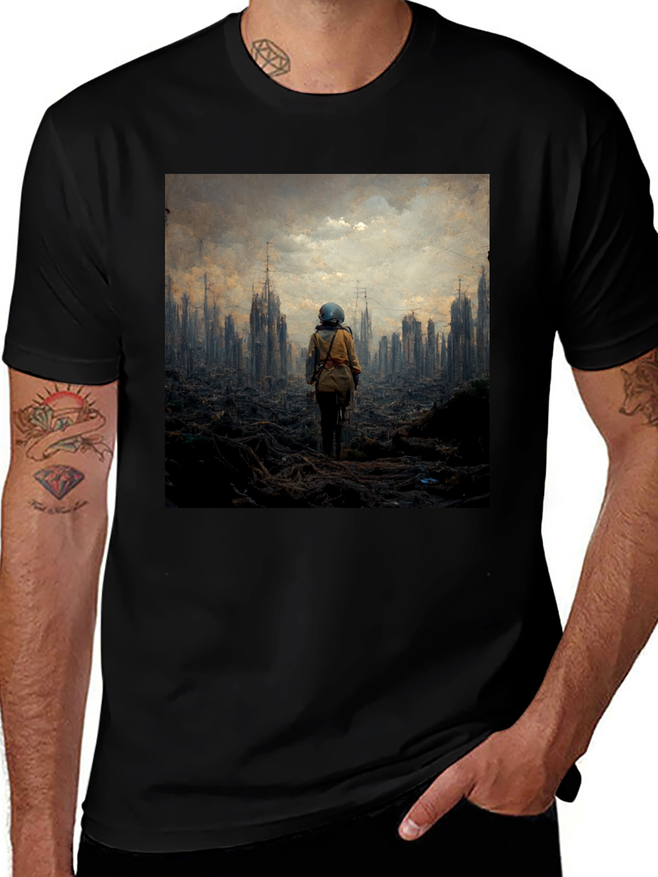 Variant 11 of Apocalyptic Traveler Graphic Tee