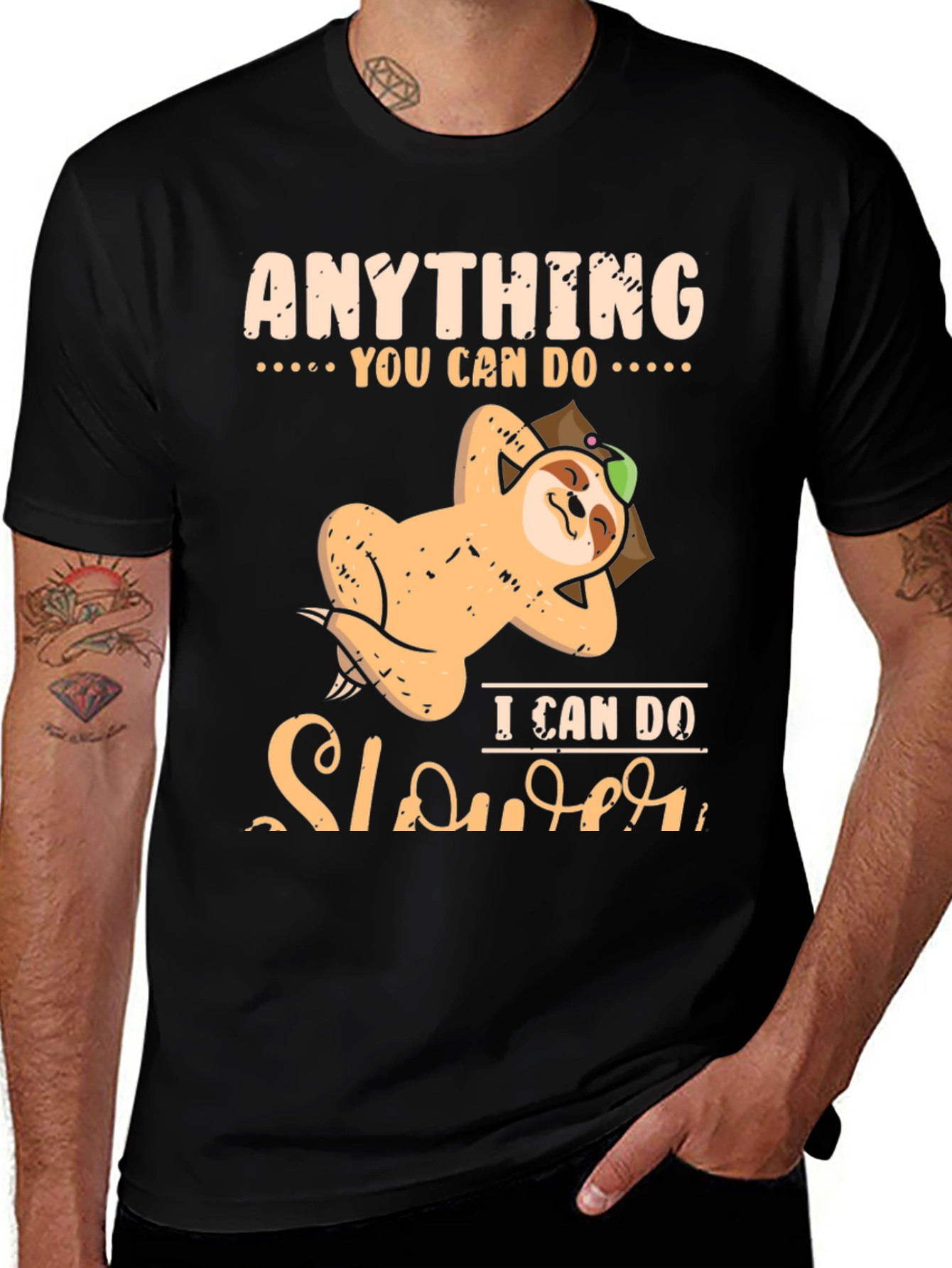Variant 3 of Anything You Can Do, I Can Do Slower Sloth T-Shirt