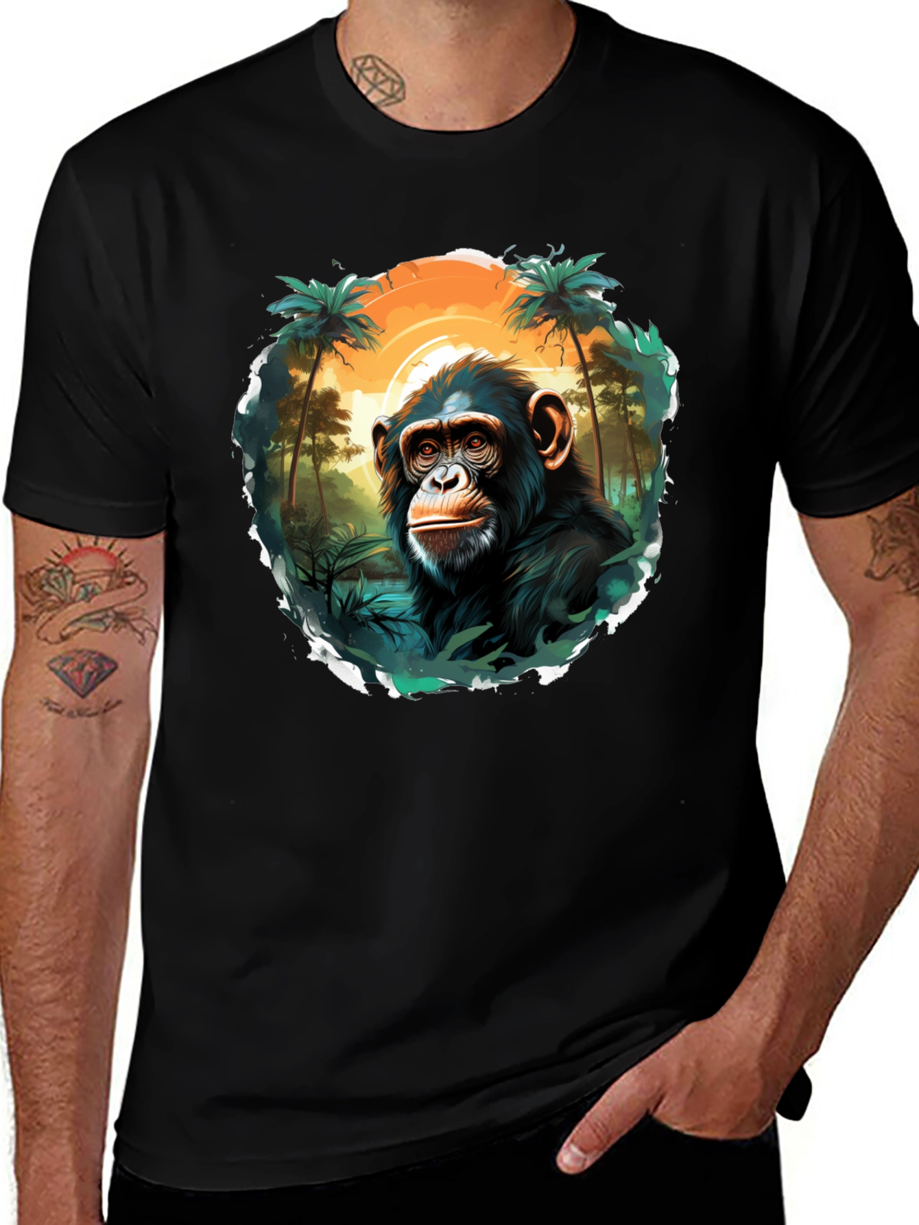 Variant 30 of Chimpanzee Jungle Graphic T-Shirt