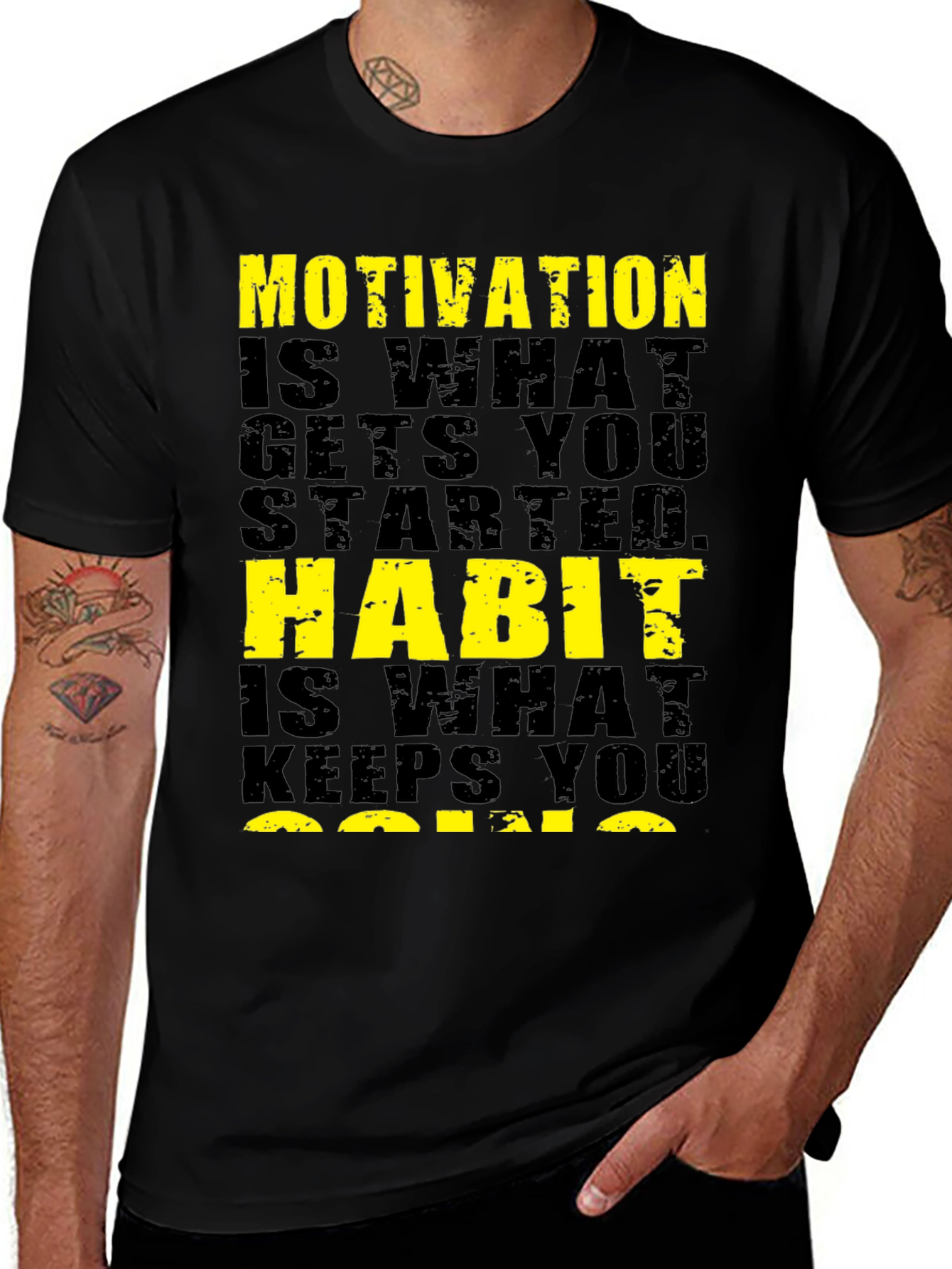 Variant 9 of Motivational Quote Black T-Shirt