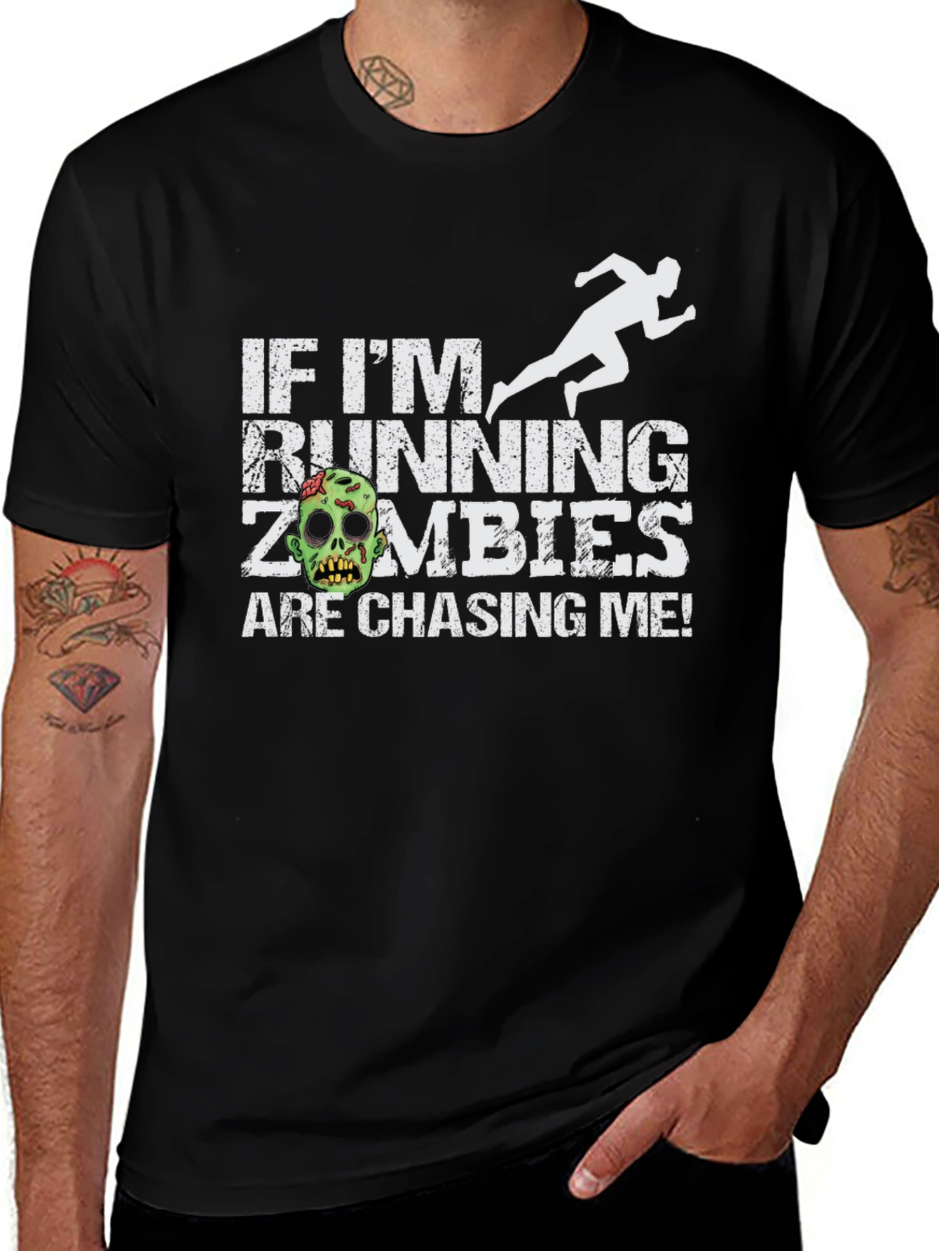 Variant 30 of Zombie Run T-Shirt: If I'm Running, Zombies Are Chasing!