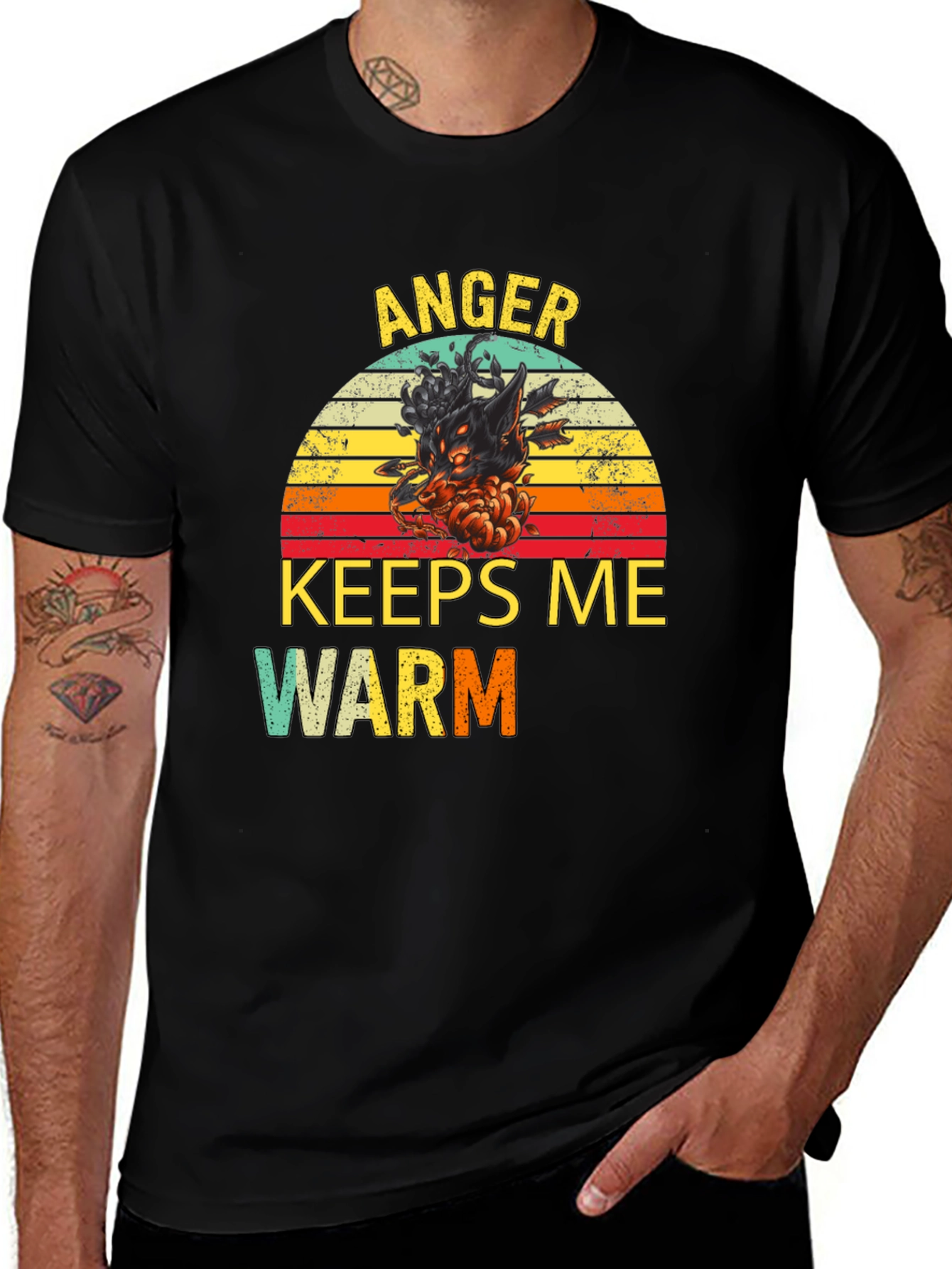 Variant 24 of Anger Keeps Me Warm T-Shirt