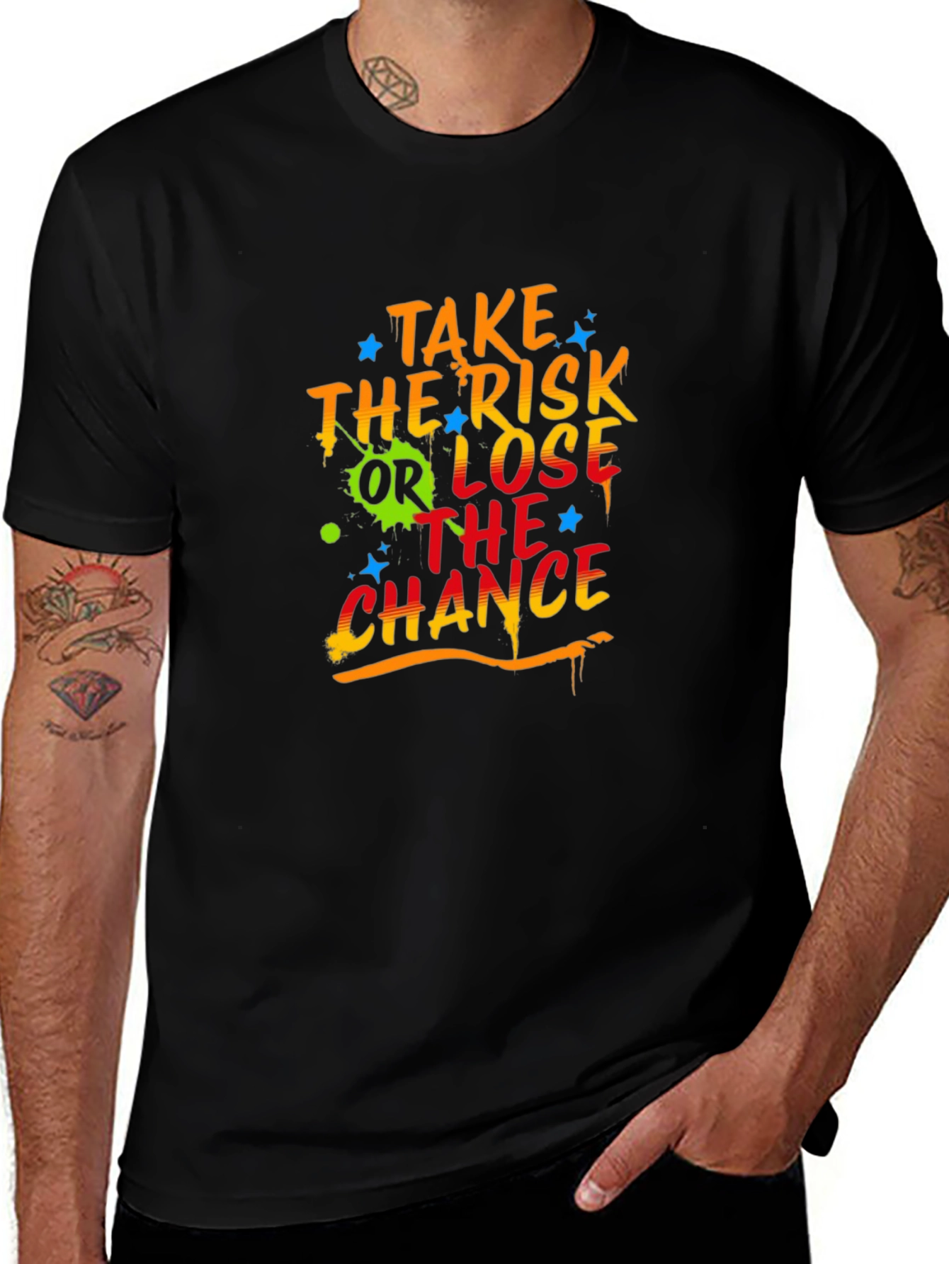 Variant 10 of Risk Taker Graphic T-Shirt - Bold Streetwear