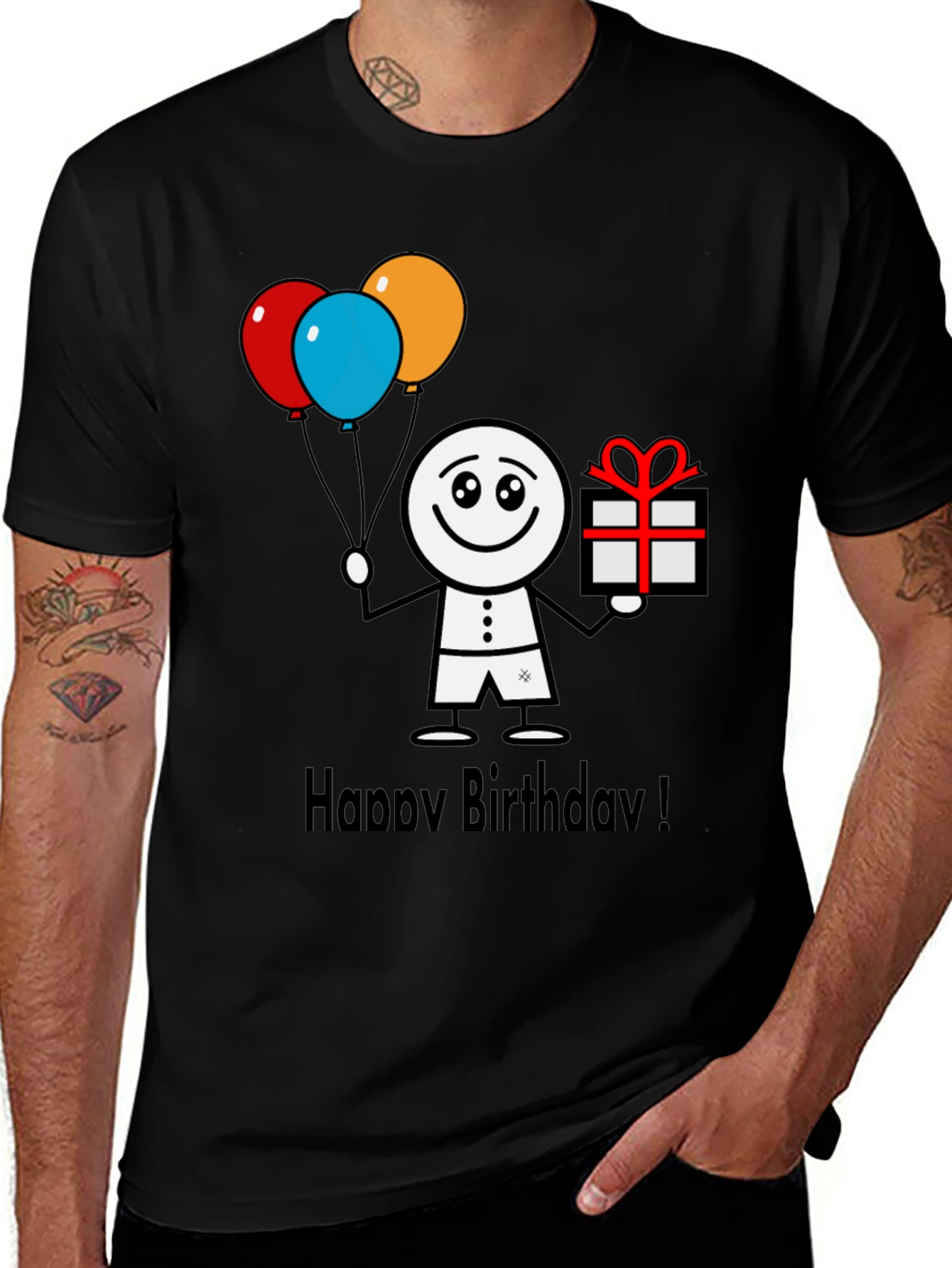 Variant 19 of Happy Birthday Graphic T-Shirt