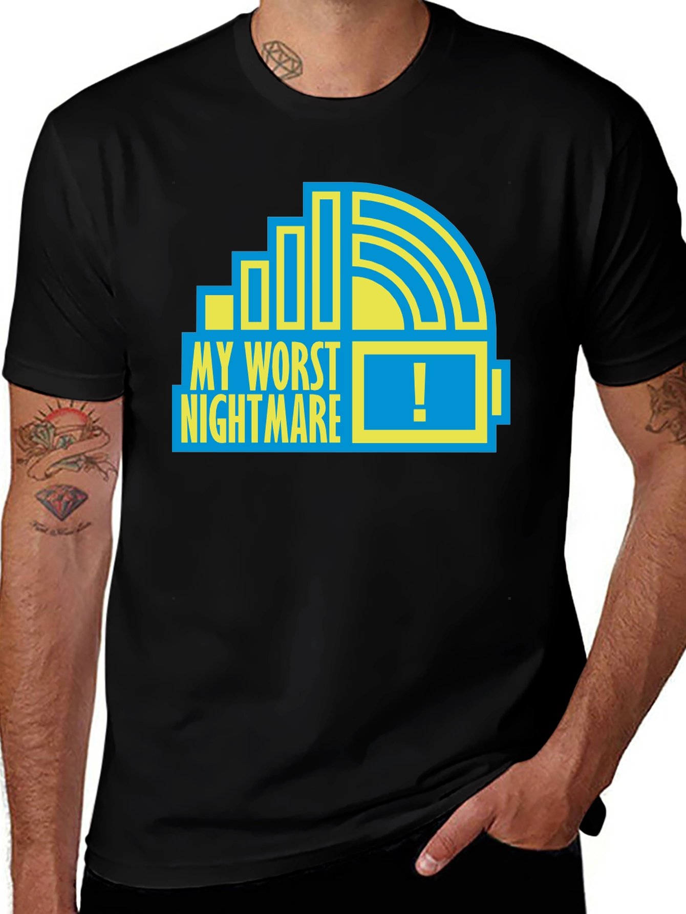 Variant 29 of My Worst Nightmare Low Battery Graphic Tee