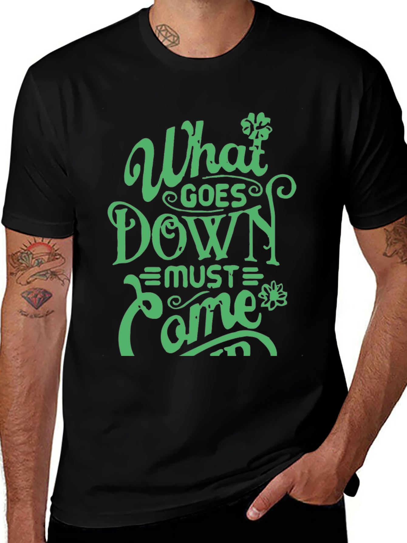 Variant 10 of What Goes Down Must Come Up Graphic T-Shirt