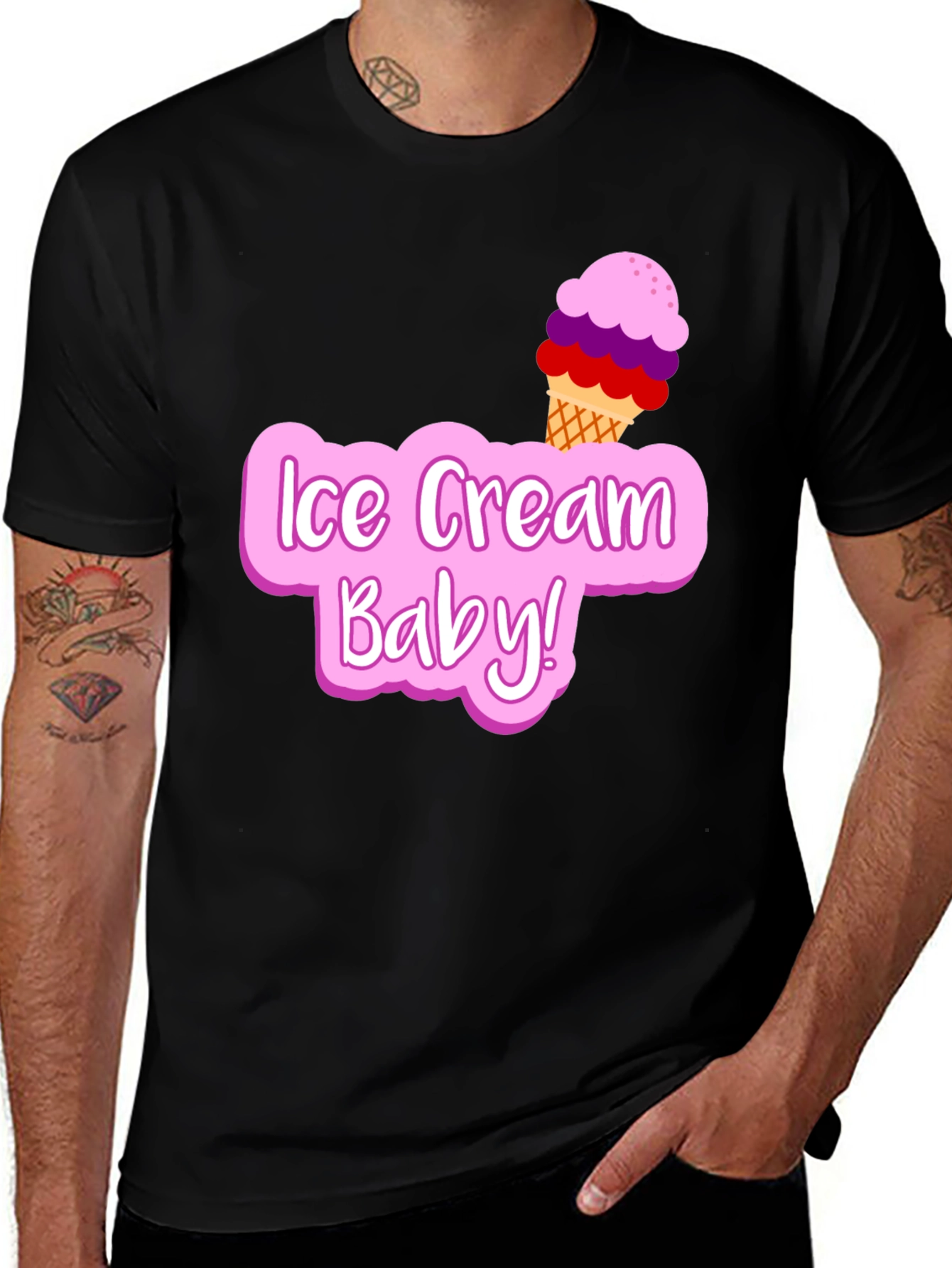 Variant 16 of Ice Cream Baby Graphic T-Shirt