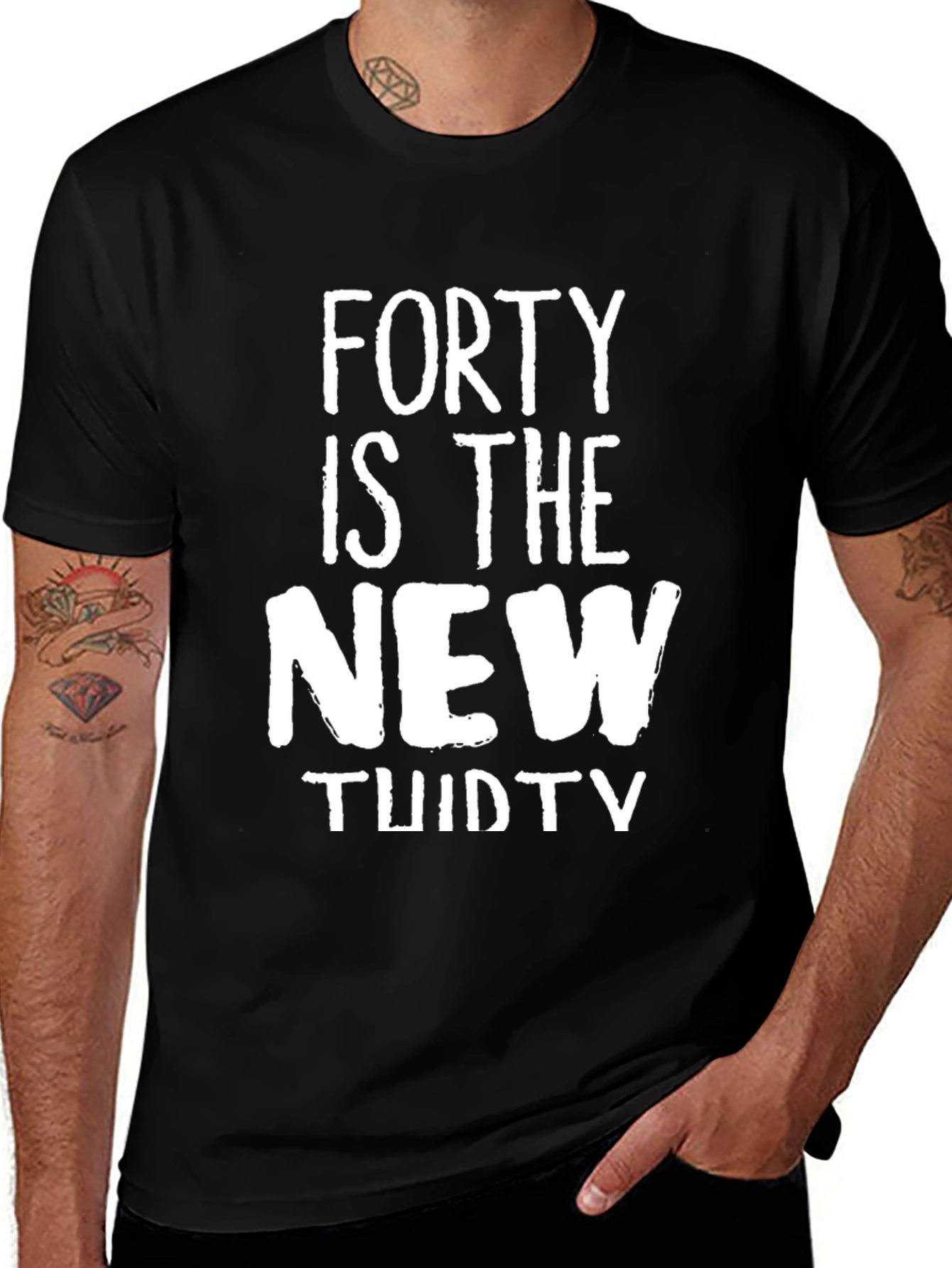 Variant 7 of Funny Forty is the New Thirty Men's T-Shirt