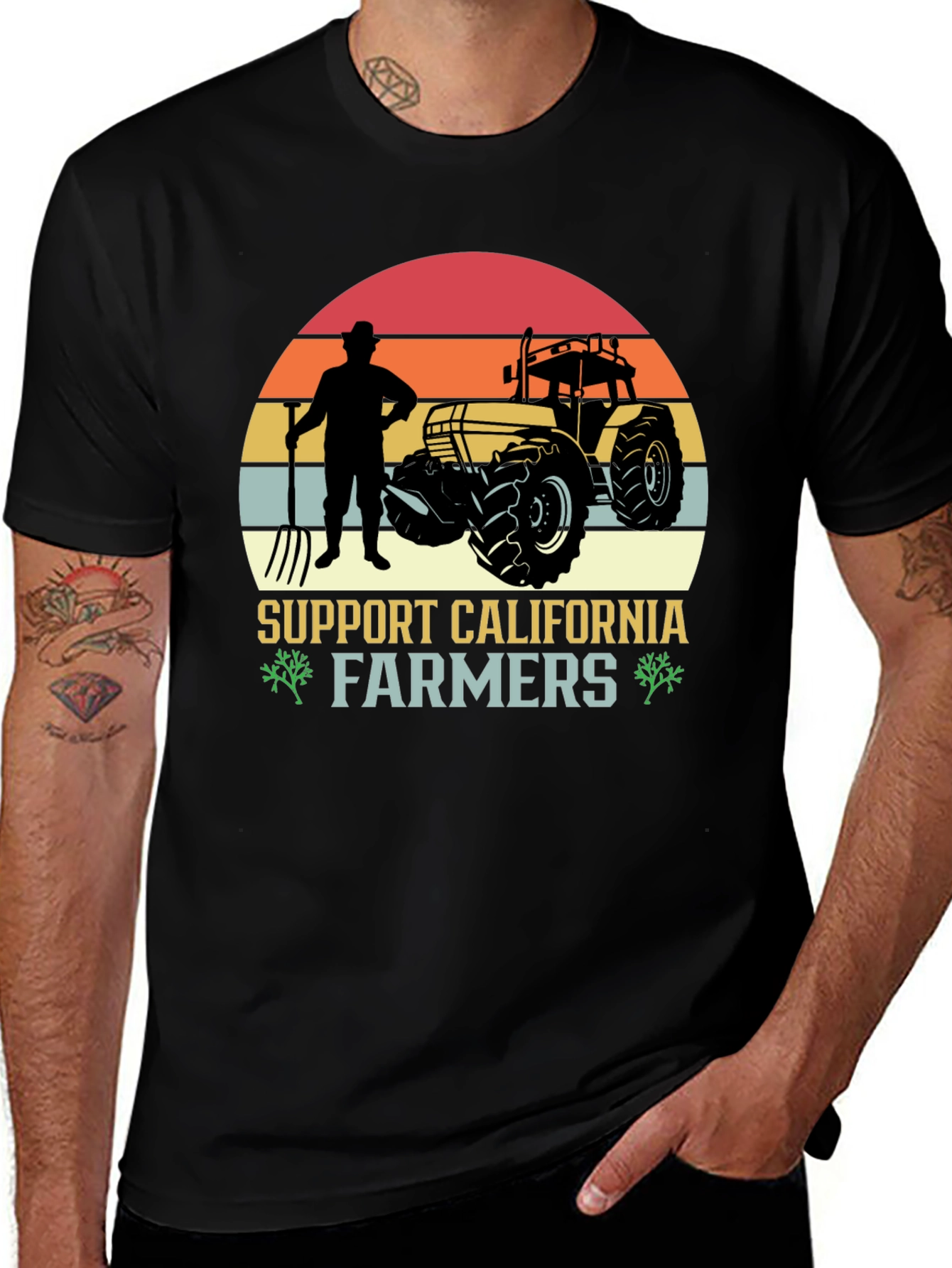 Variant 26 of Support California Farmers Graphic Tee