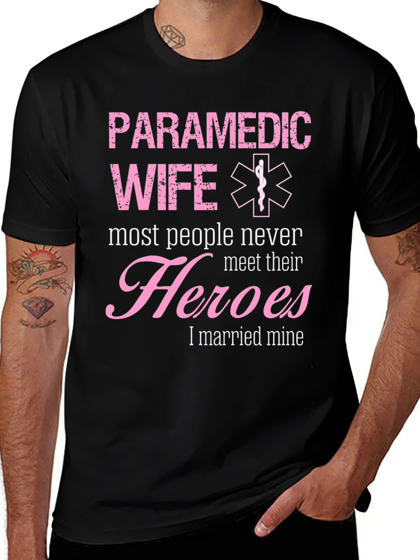 Variant 21 of Paramedic Wife Heroes Graphic T-Shirt