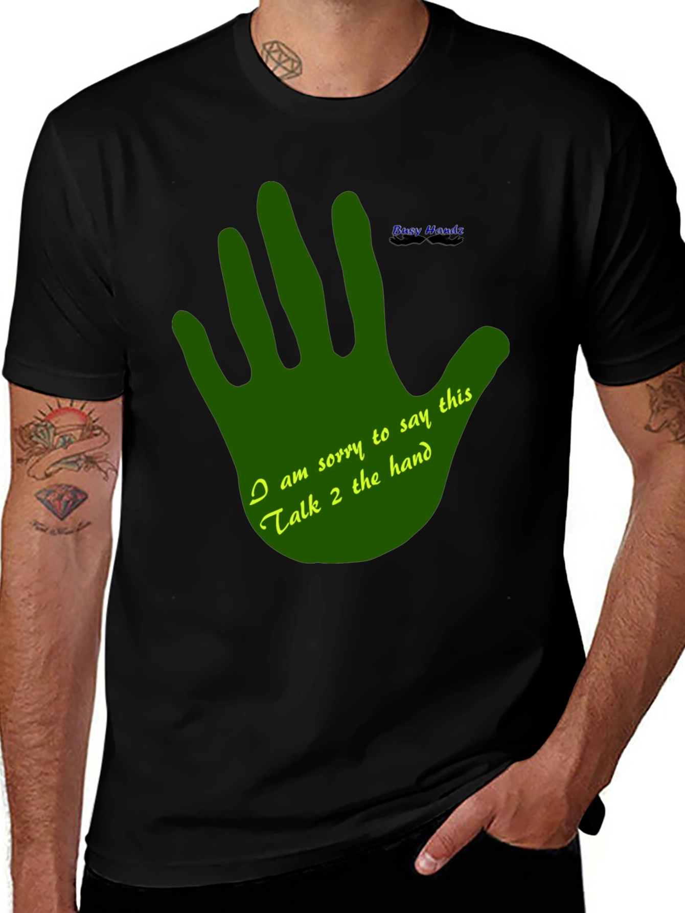Variant 19 of Talk to the Hand Graphic T-Shirt - Funny Novelty Tee