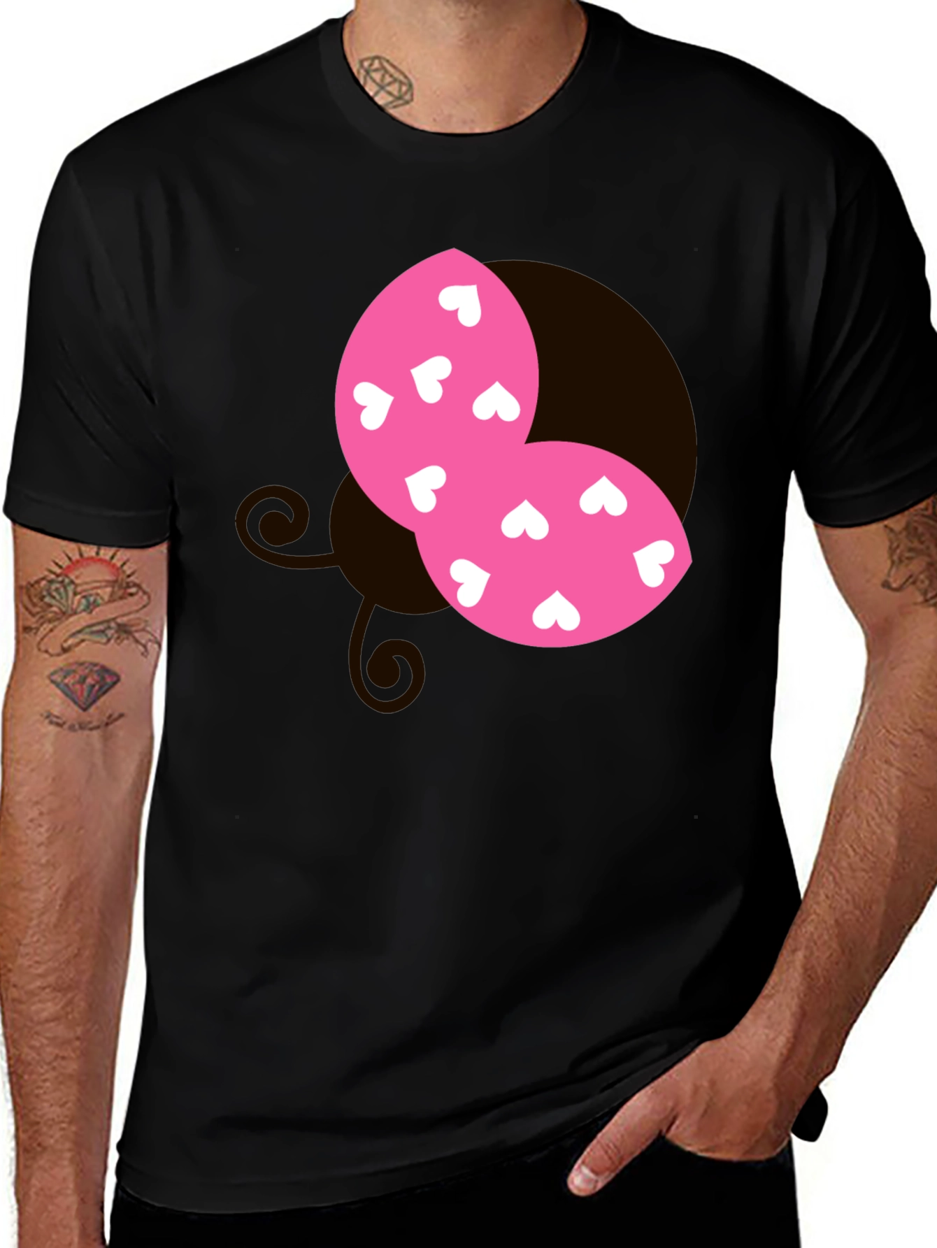 Whimsical Heart Appliqued Tee