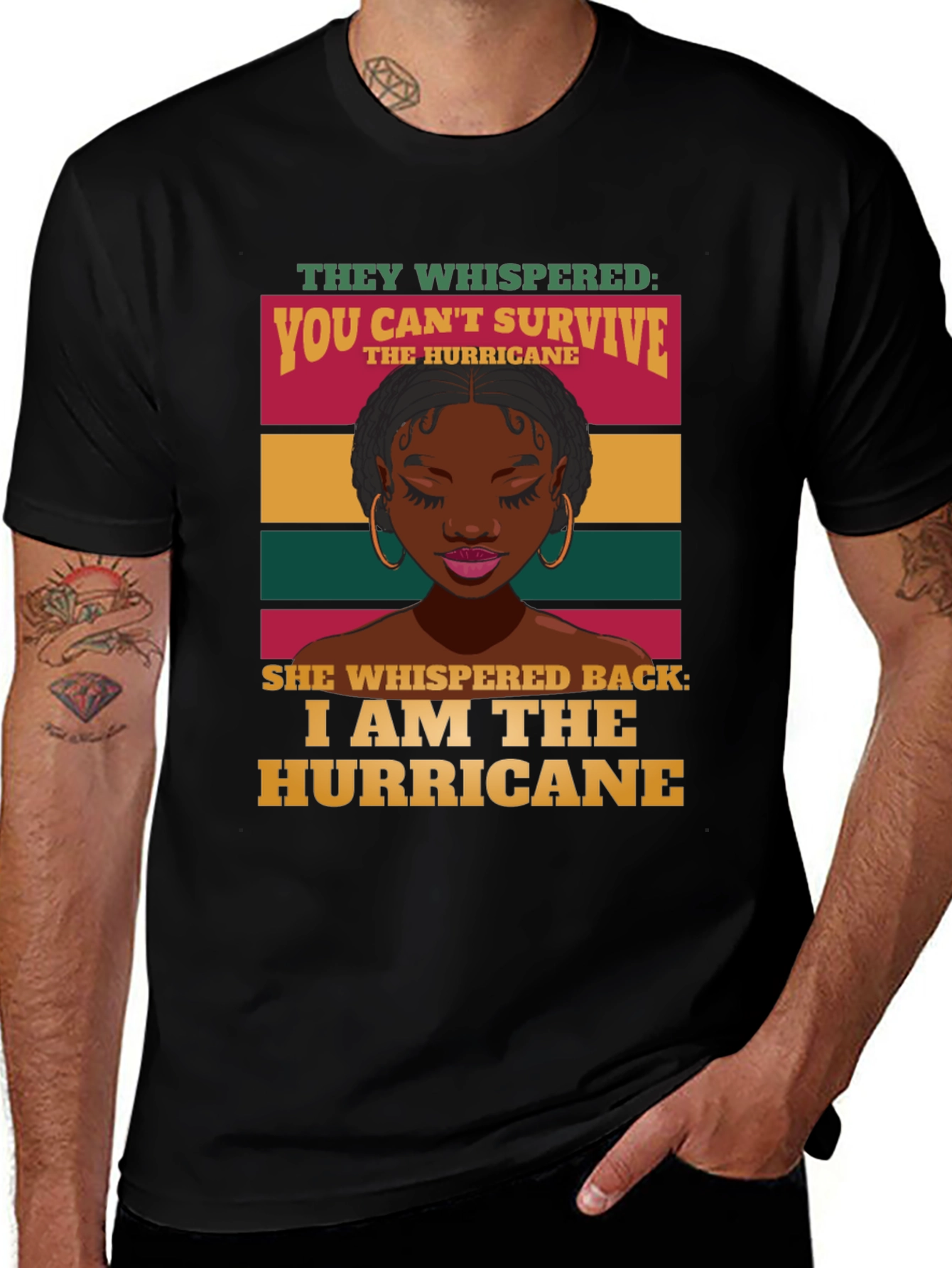 Variant 6 of I Am The Hurricane Graphic Tee
