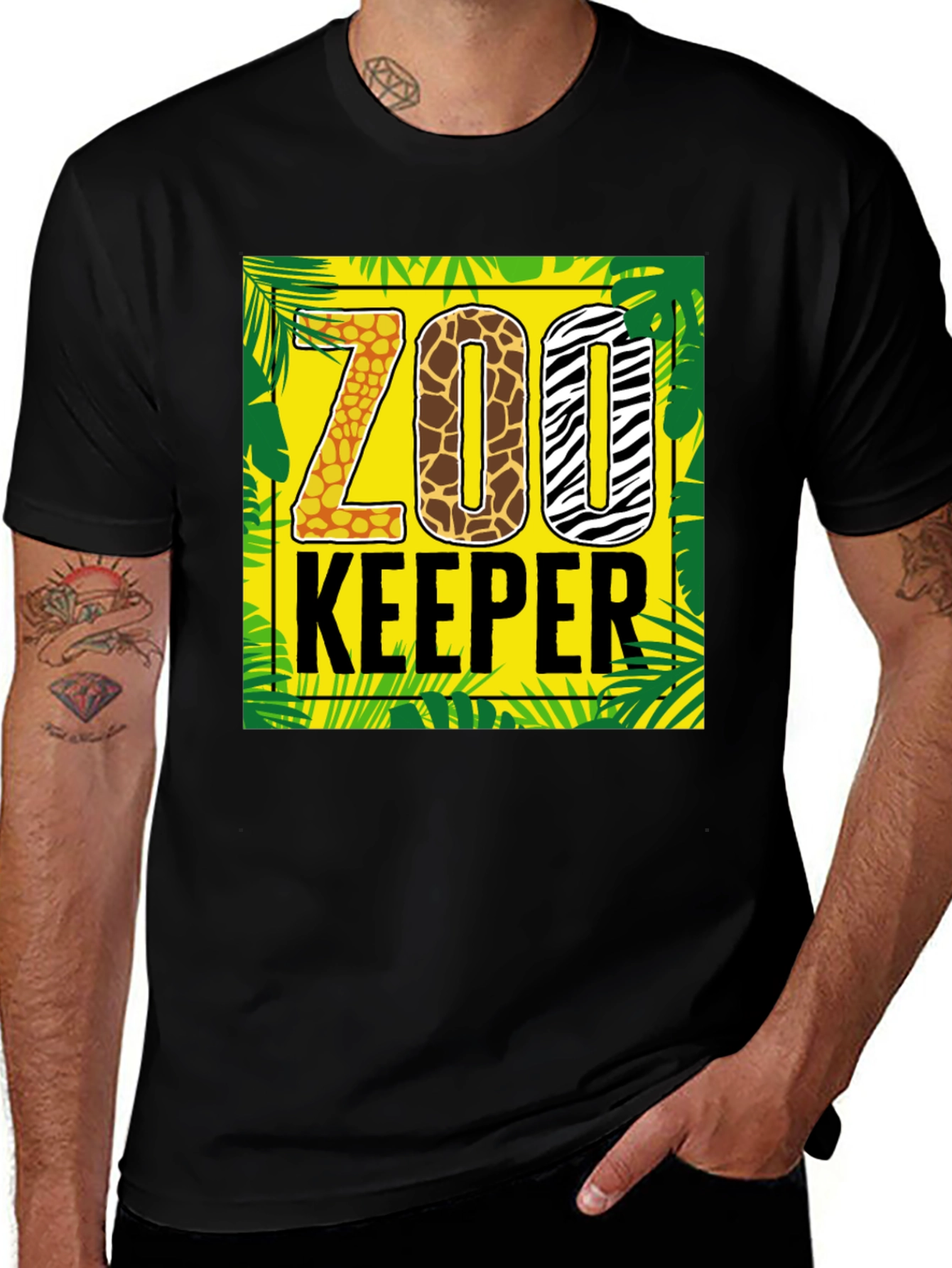 Zoo Keeper Animal Print T-Shirt