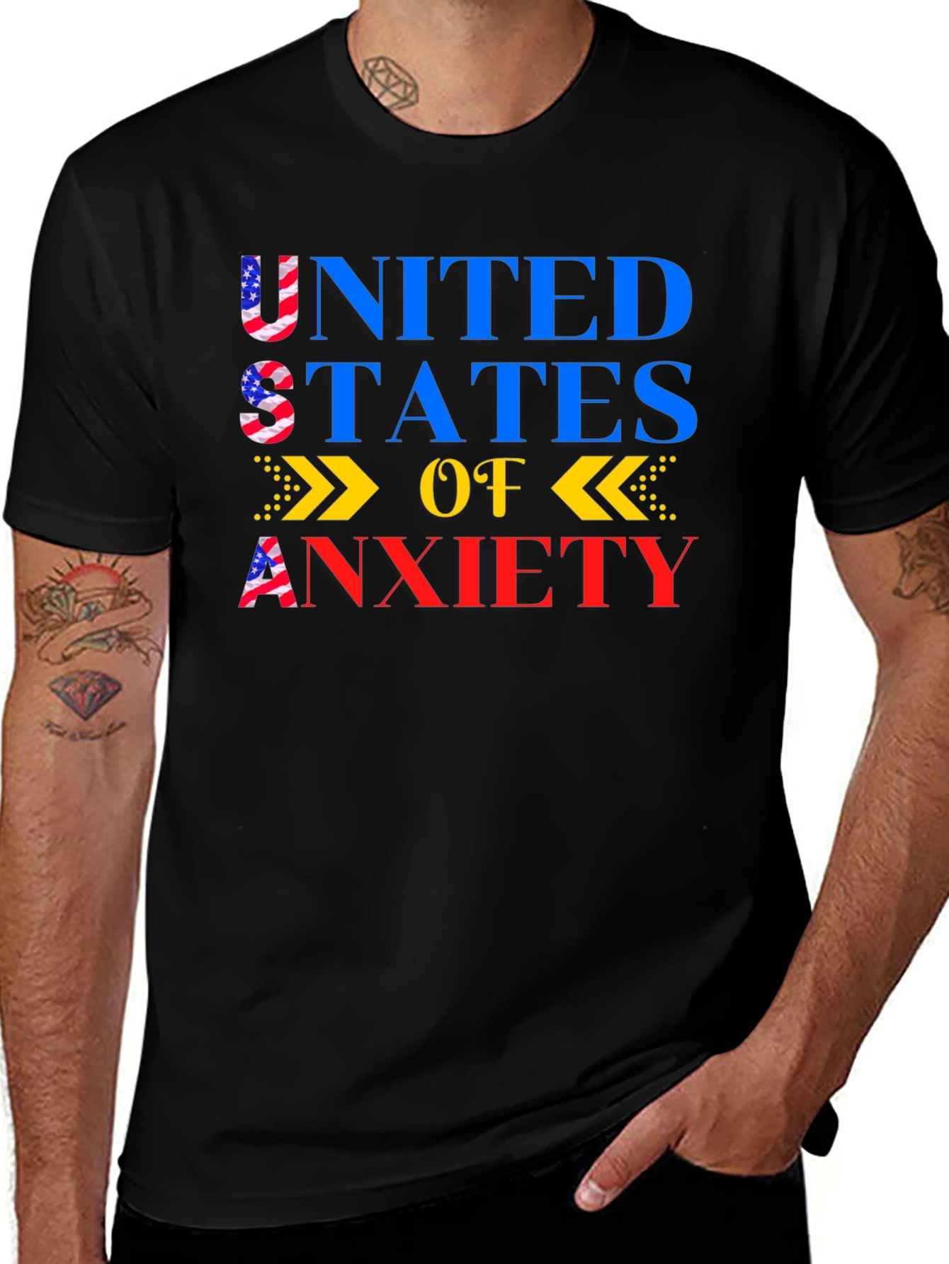 Variant 6 of United States of Anxiety Graphic Tee