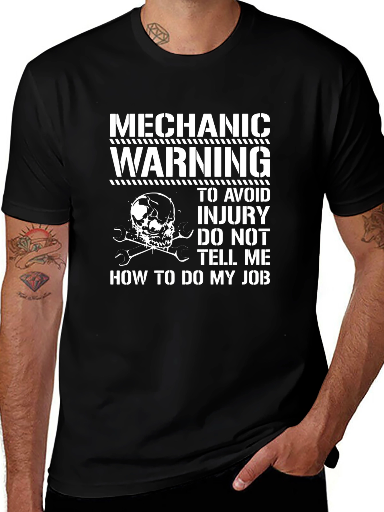 Variant 10 of Mechanic Warning T-Shirt - Funny Job Tee