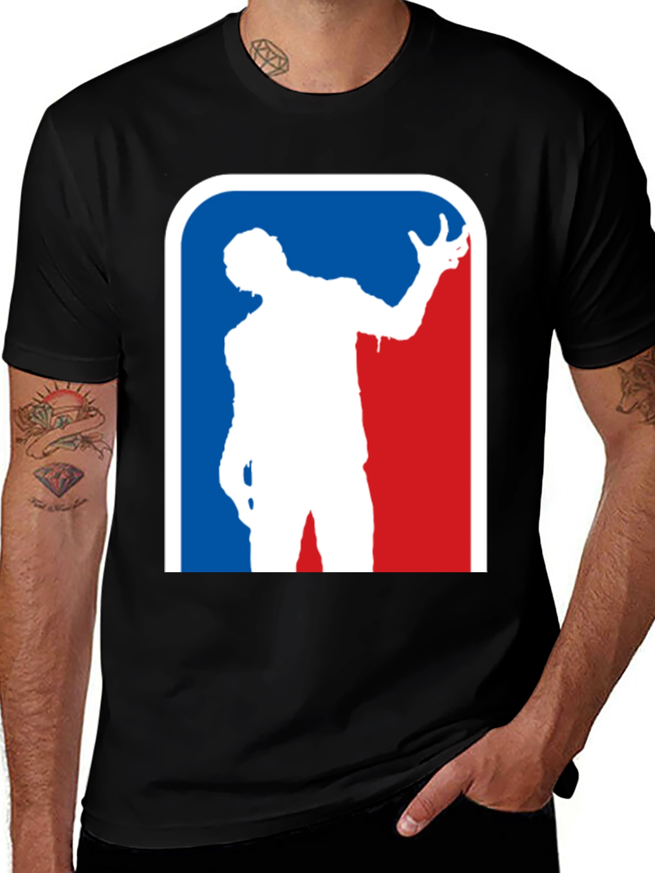 Variant 27 of Zombie MLB Logo T-Shirt - Horror Baseball Tee