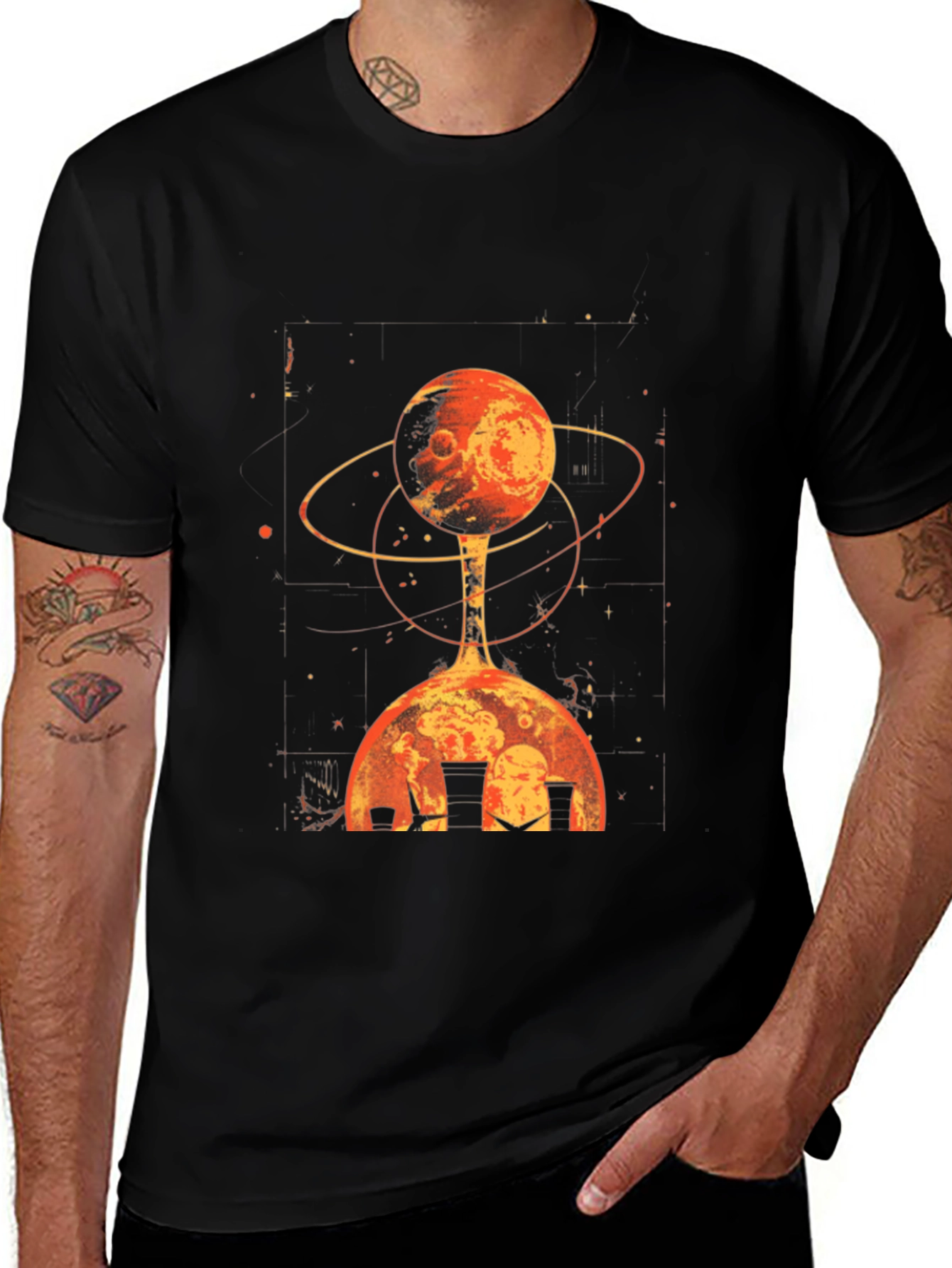 Variant 11 of Abstract Planet T-Shirt