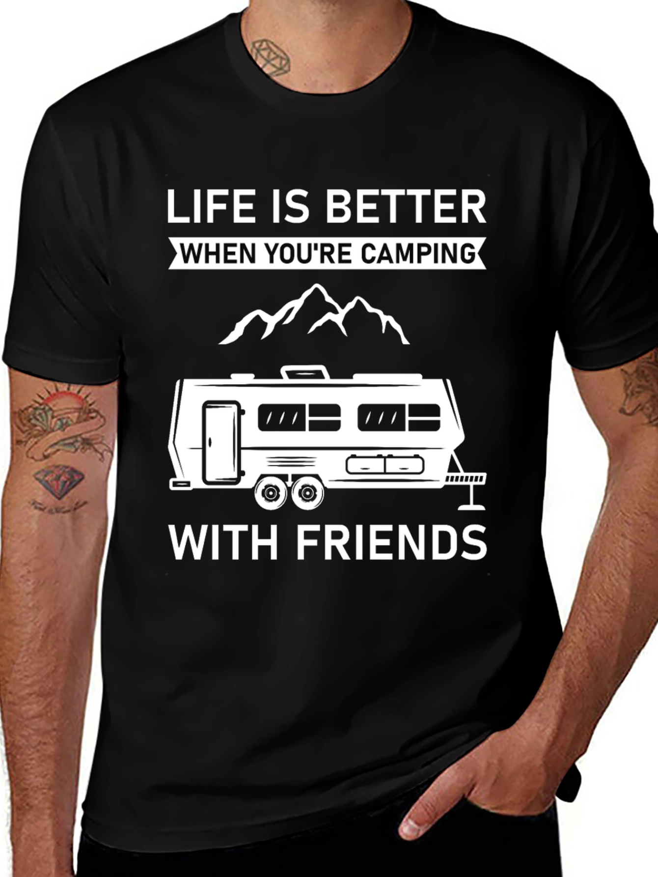 Camping Adventure Tee - Life is Better With Friends!
