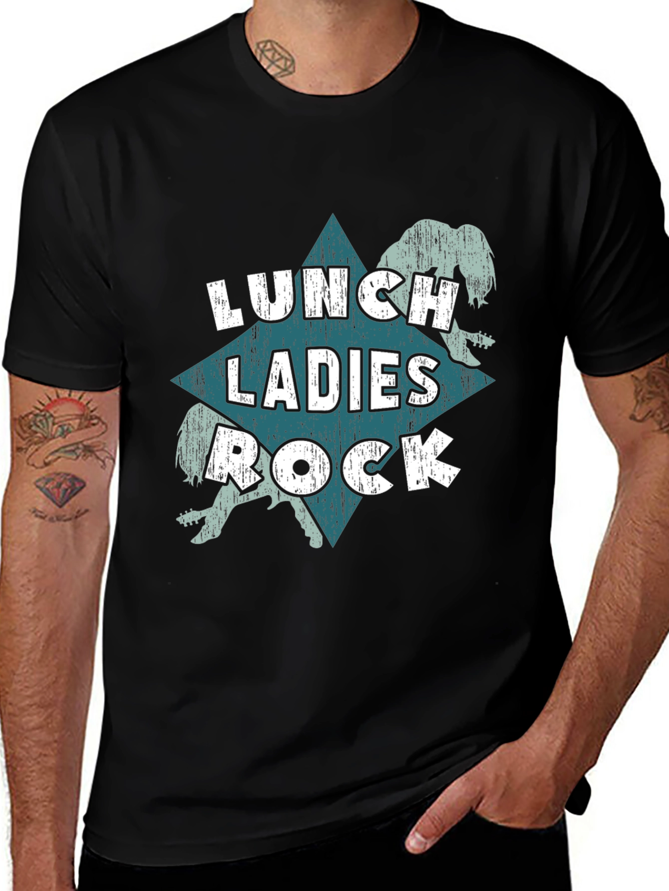 Variant 8 of Lunch Ladies Rock T-Shirt - Cool Graphic Tee