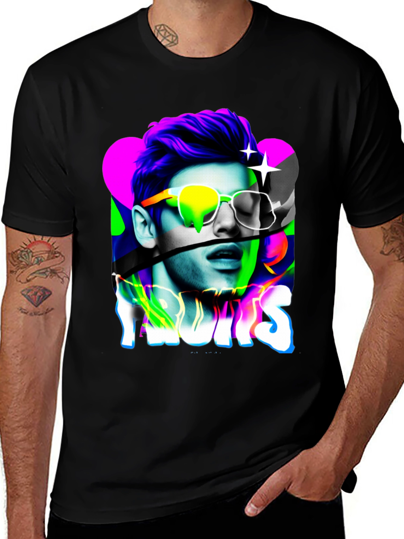 Variant 26 of Vaporwave "Fruits" Graphic Print T-Shirt