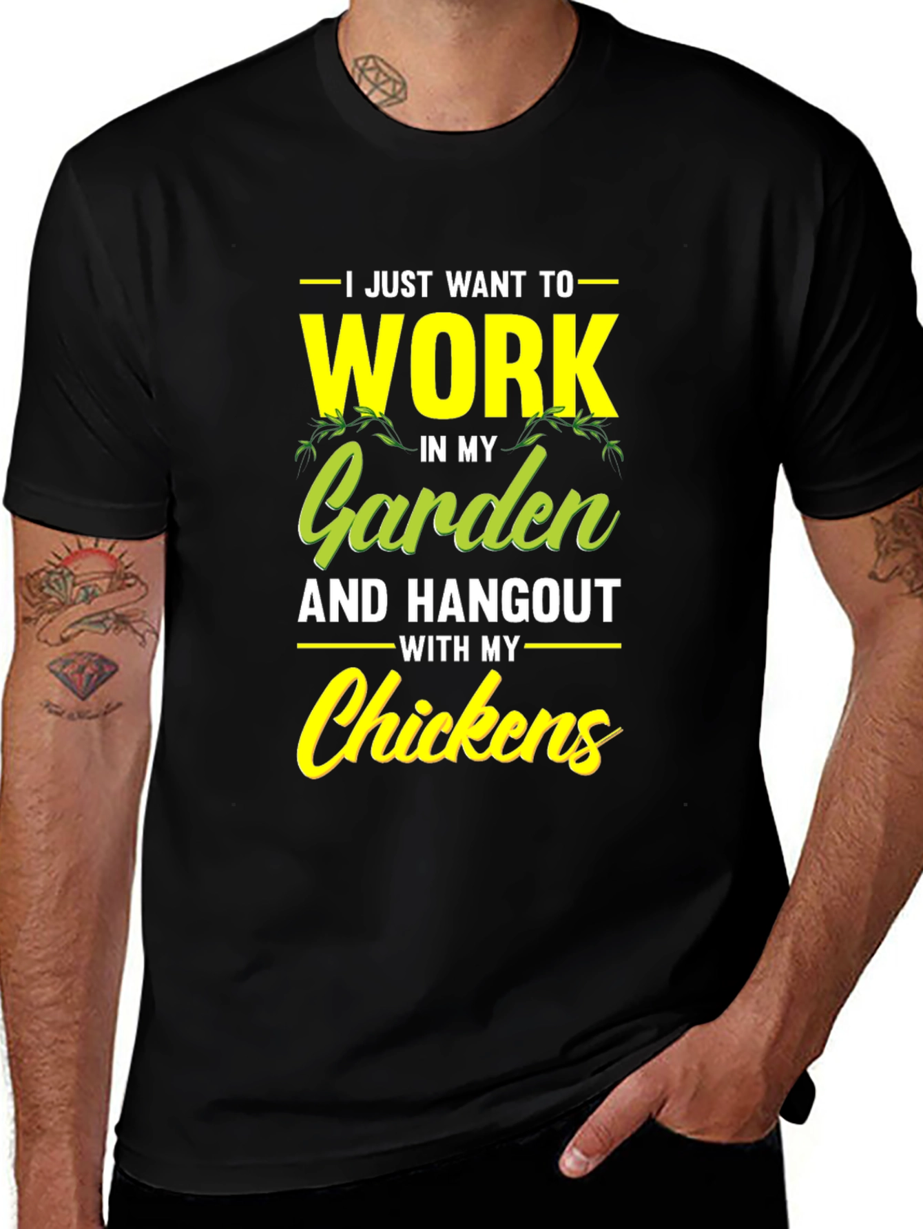 Variant 19 of Garden & Chickens T-Shirt