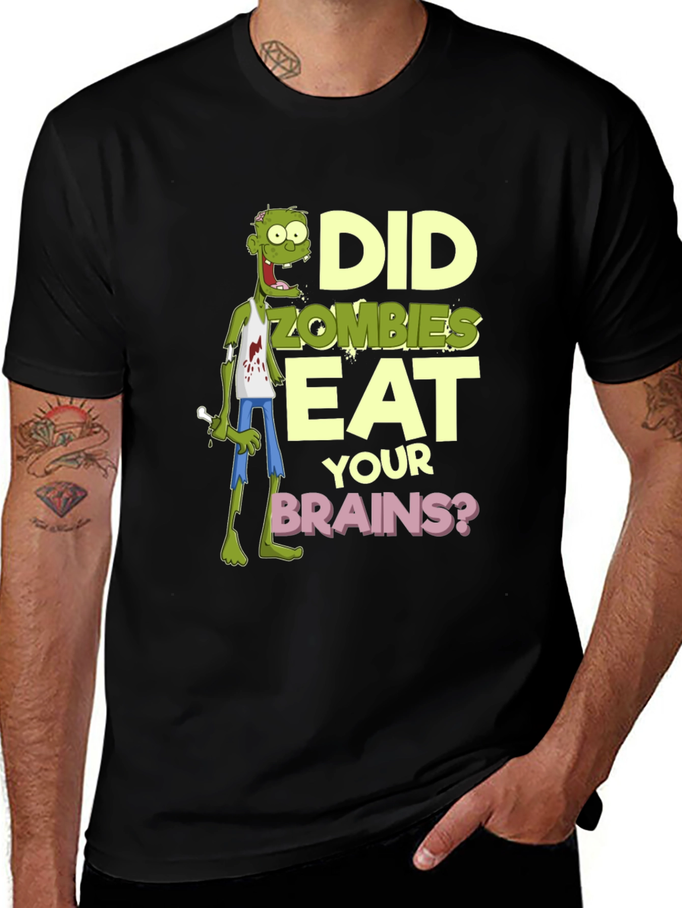 Variant 7 of Zombie Brains T-Shirt