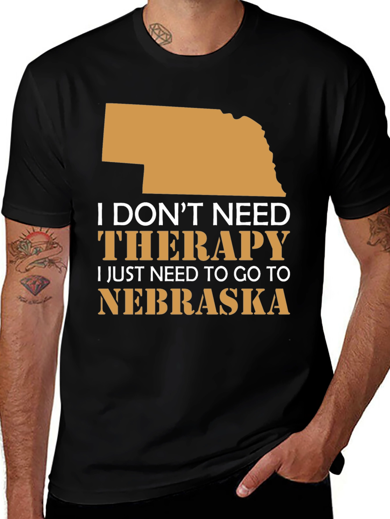 Nebraska Therapy T-Shirt - State Pride Tee