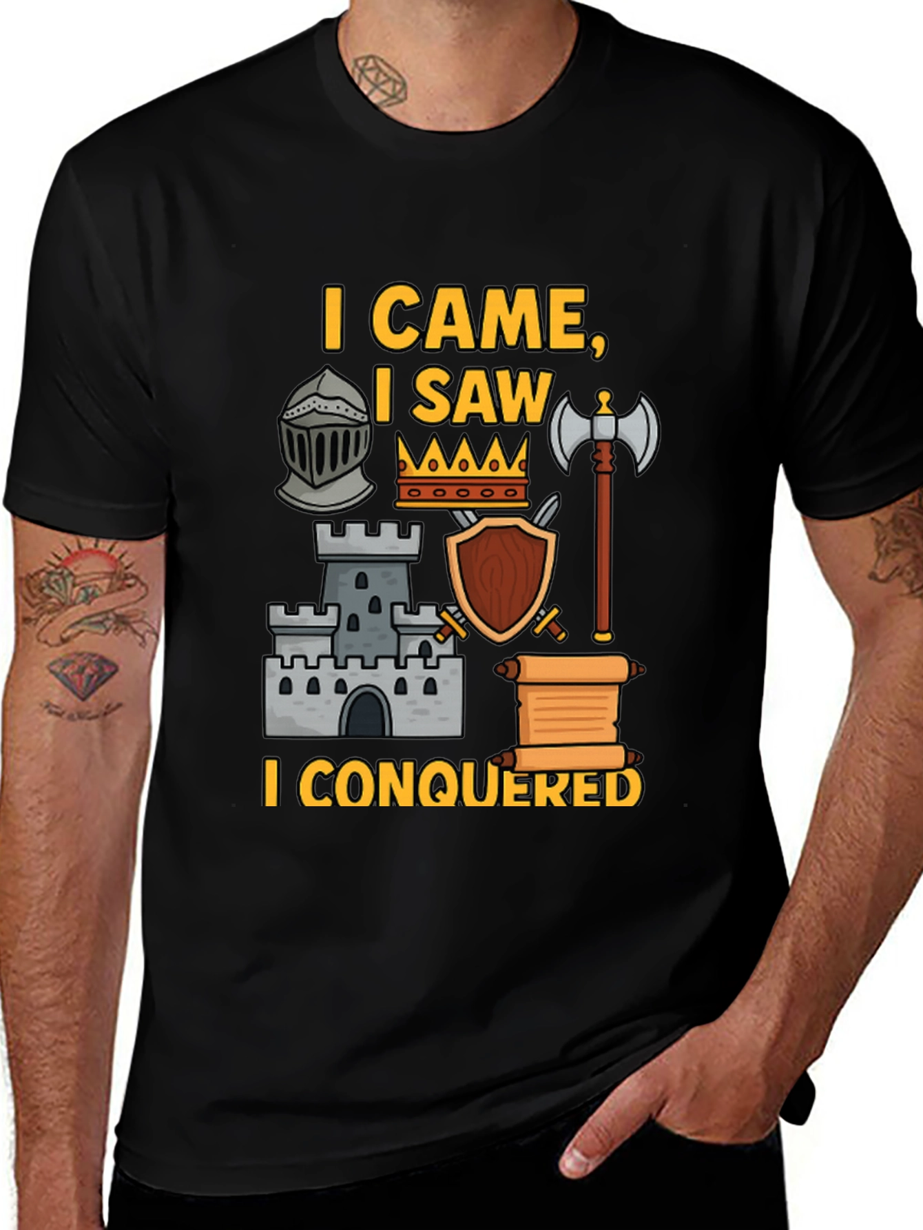 Variant 12 of I Came, I Saw, I Conquered Graphic T-Shirt