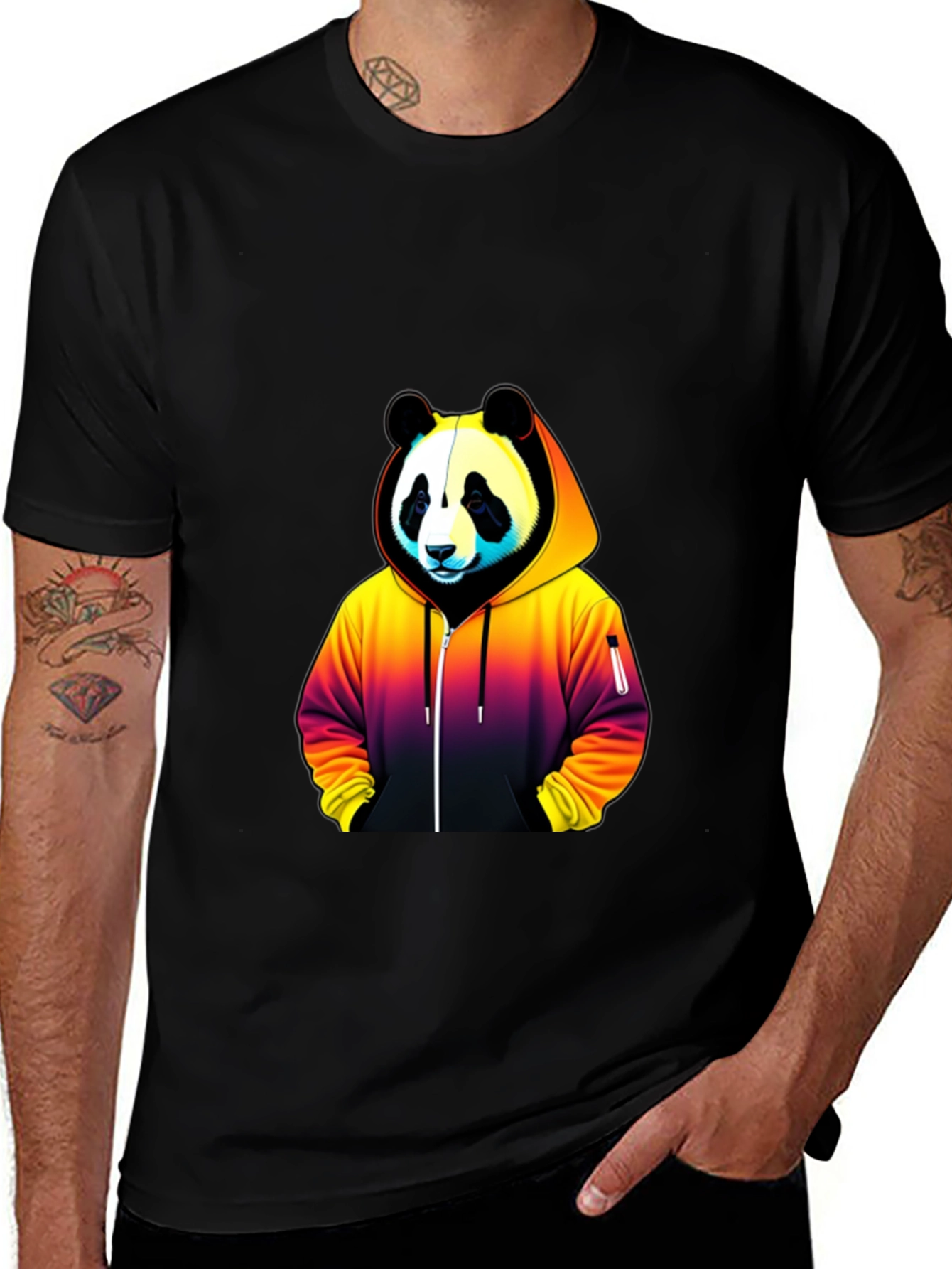 Variant 20 of Panda Hoodie T-Shirt