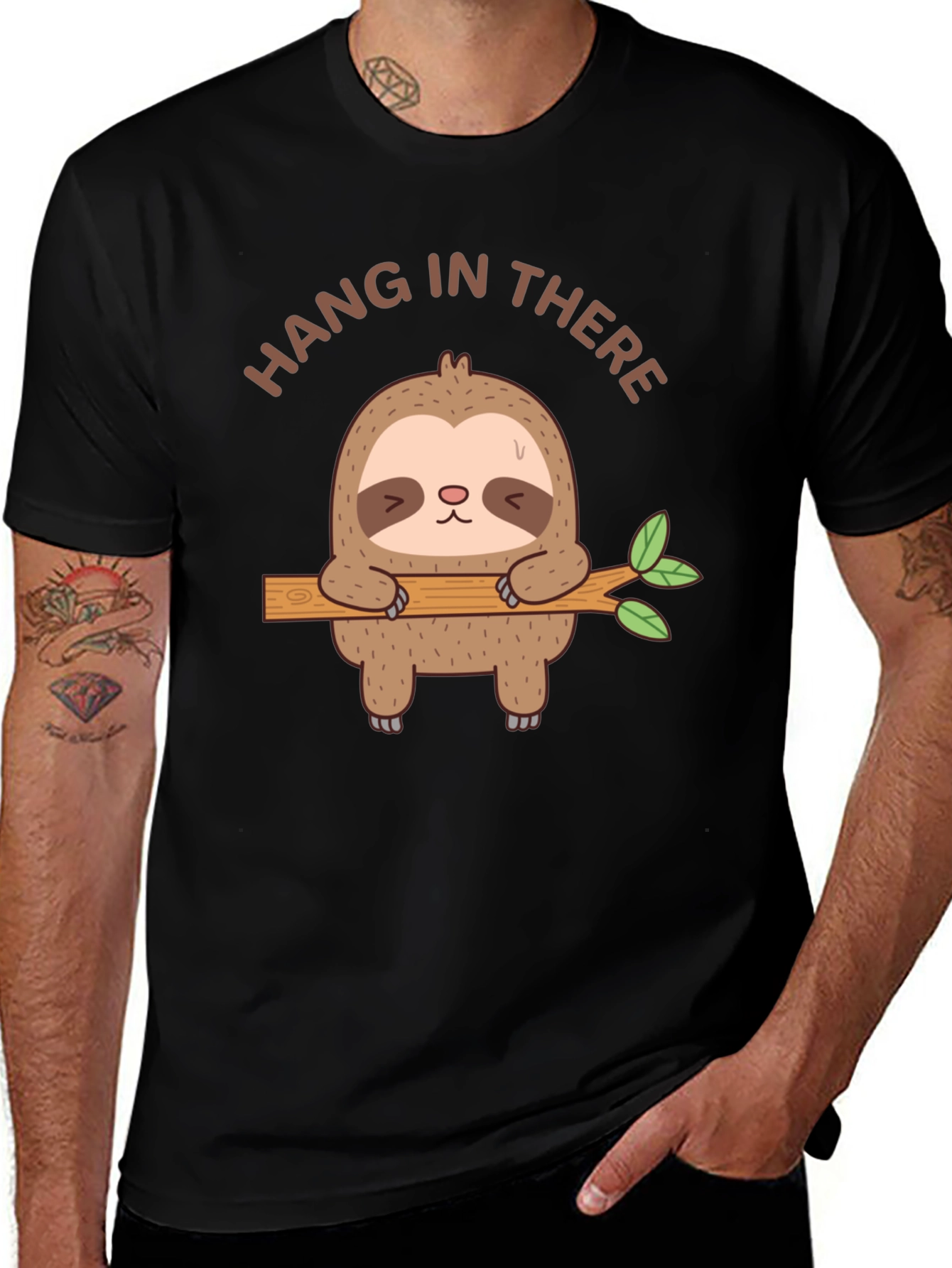 Variant 28 of Hang In There Sloth Graphic T-Shirt