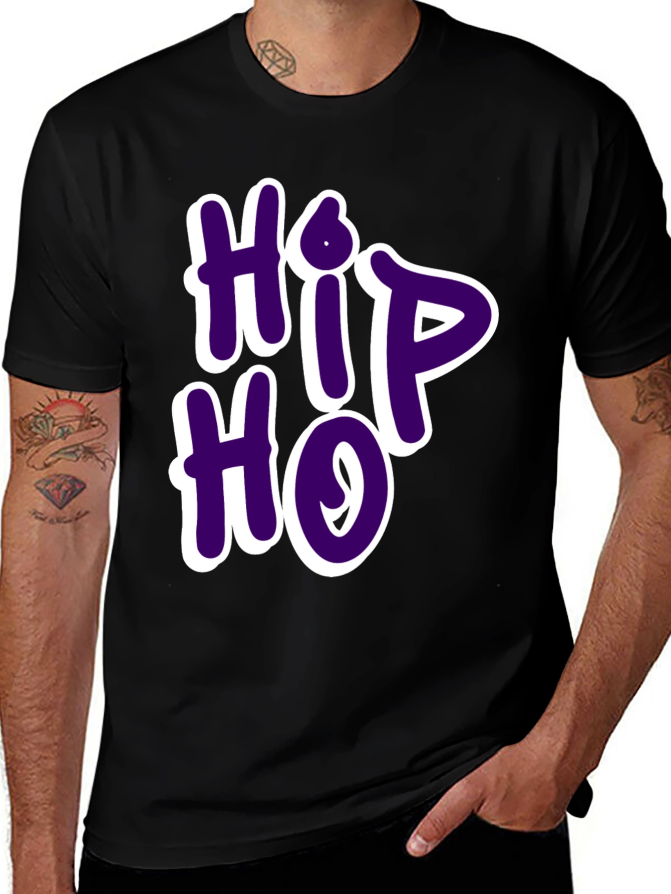 Hip Hop Graphic Tee - Casual Wear