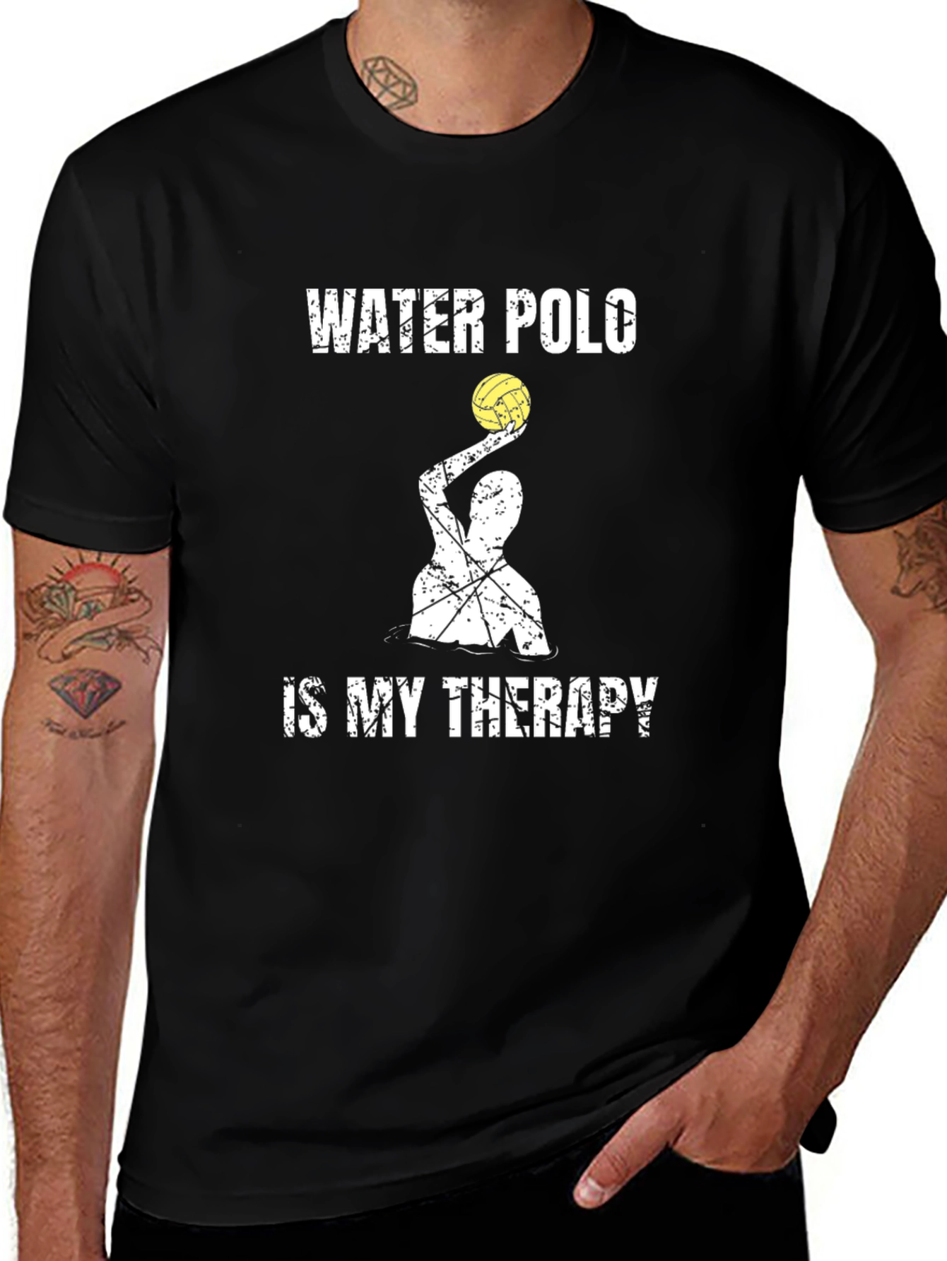Variant 21 of Water Polo Therapy Graphic T-Shirt