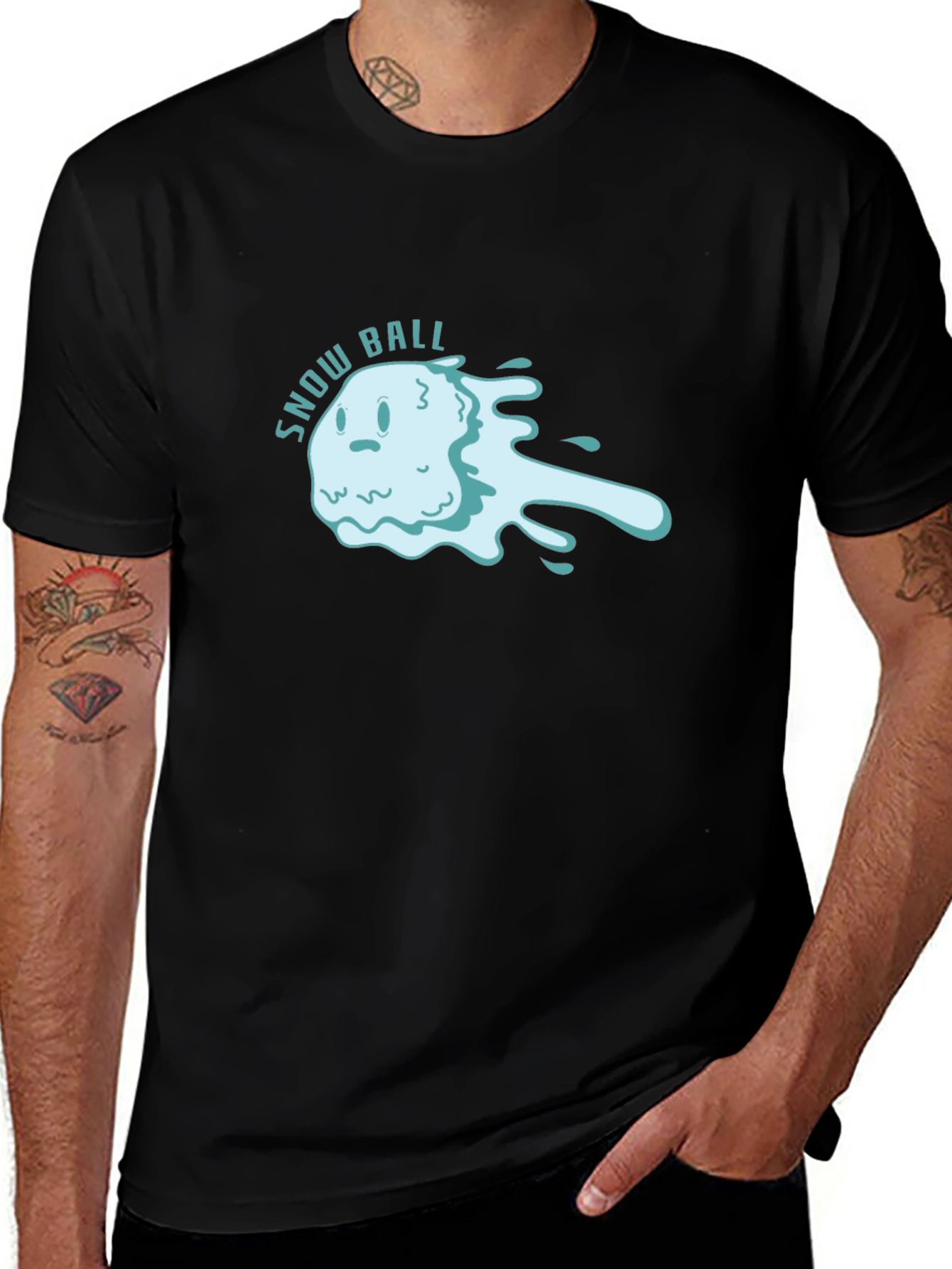 Variant 10 of Snow Ball T-Shirt - Fun Graphic Tee