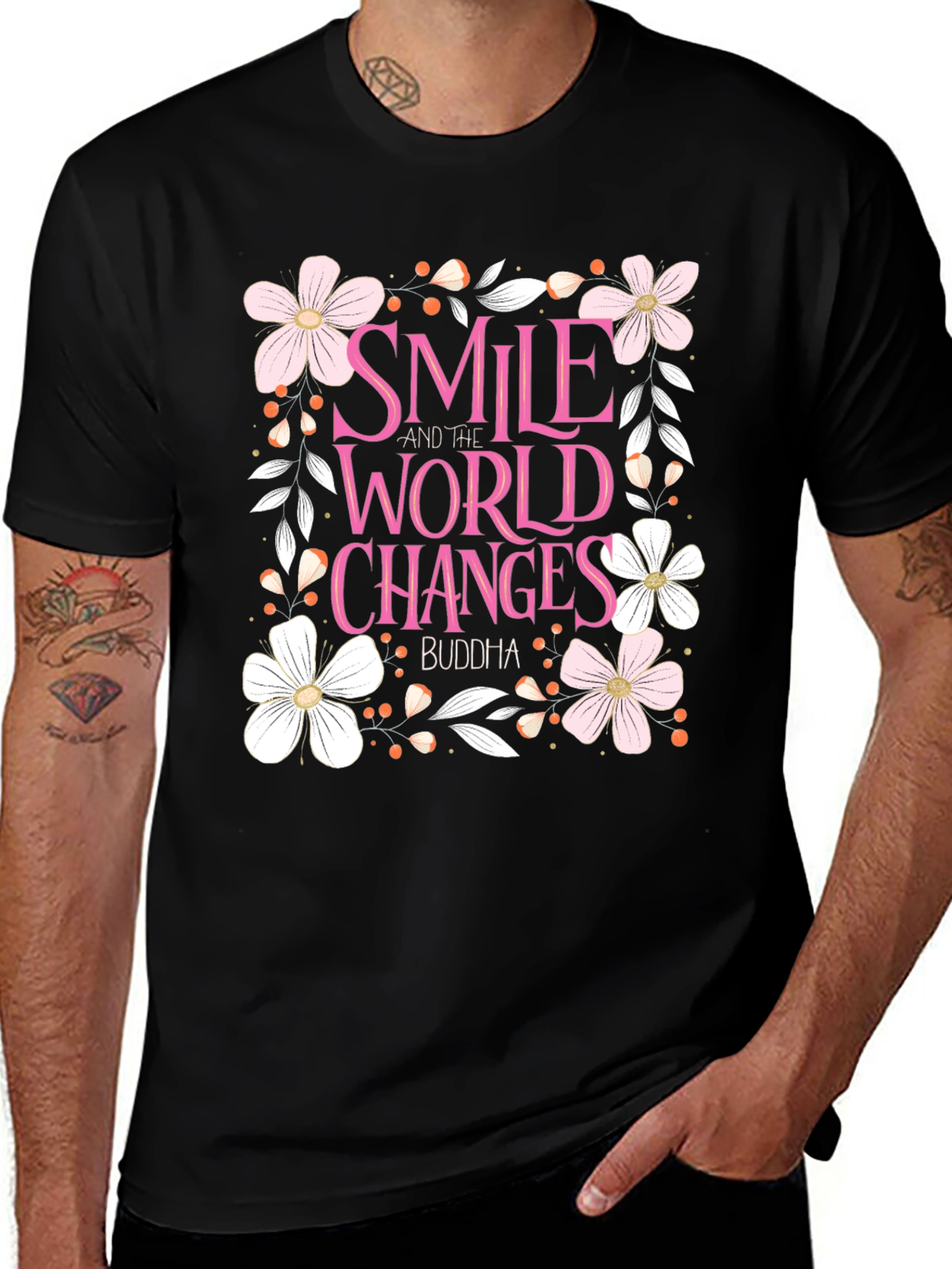 Variant 14 of Smile Buddha T-Shirt