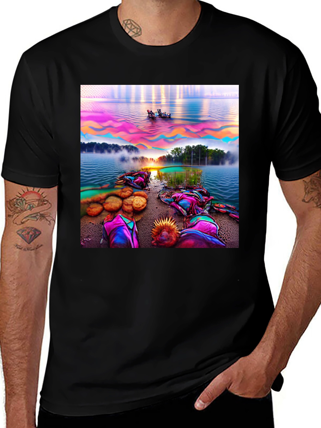Variant 2 of Vibrant Landscape Graphic Tee