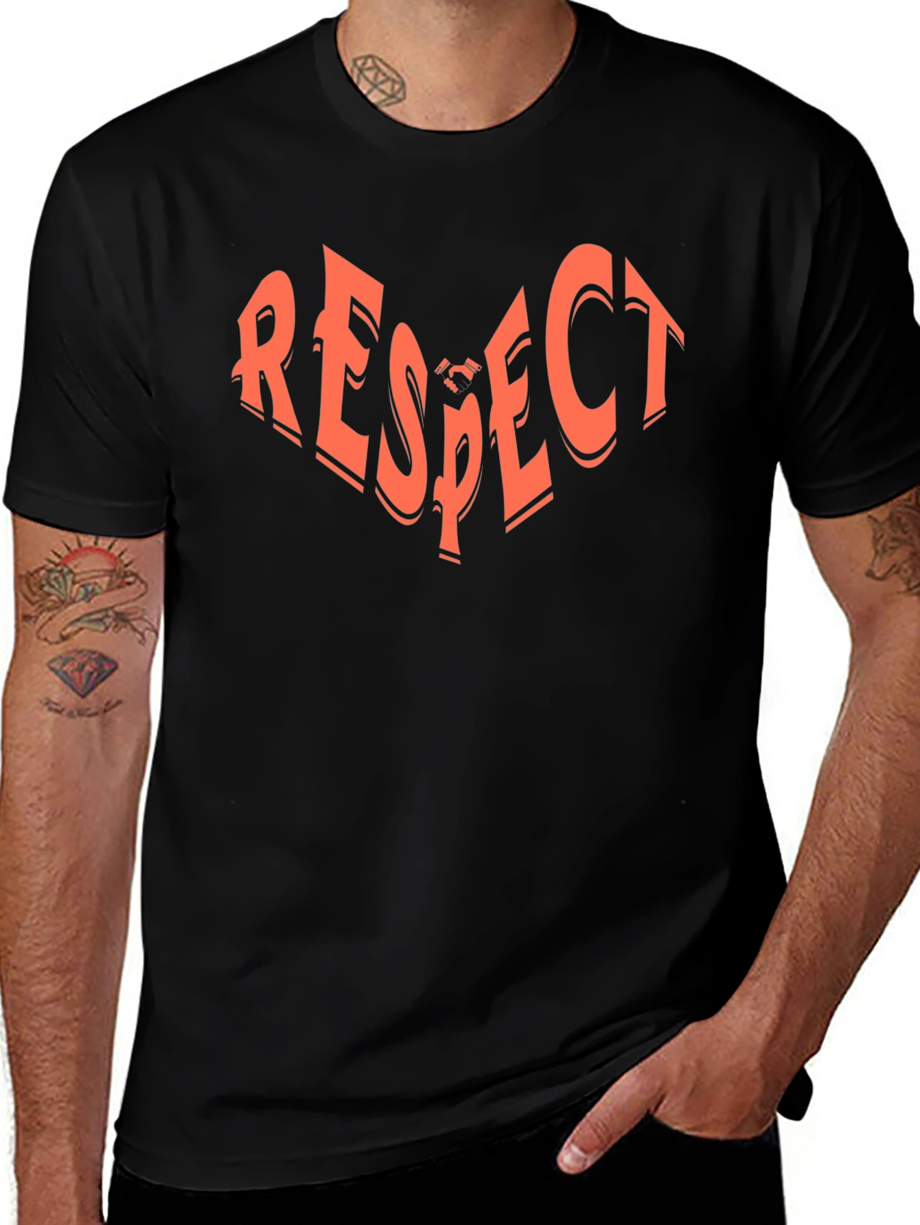 Variant 22 of Respect Graphic T-Shirt - Casual Wear