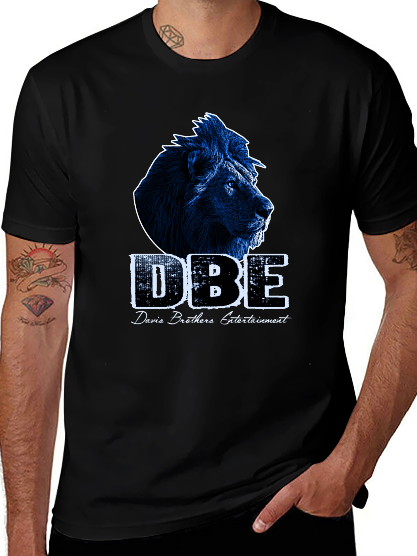Variant 14 of DBE Lion Graphic Black T-Shirt